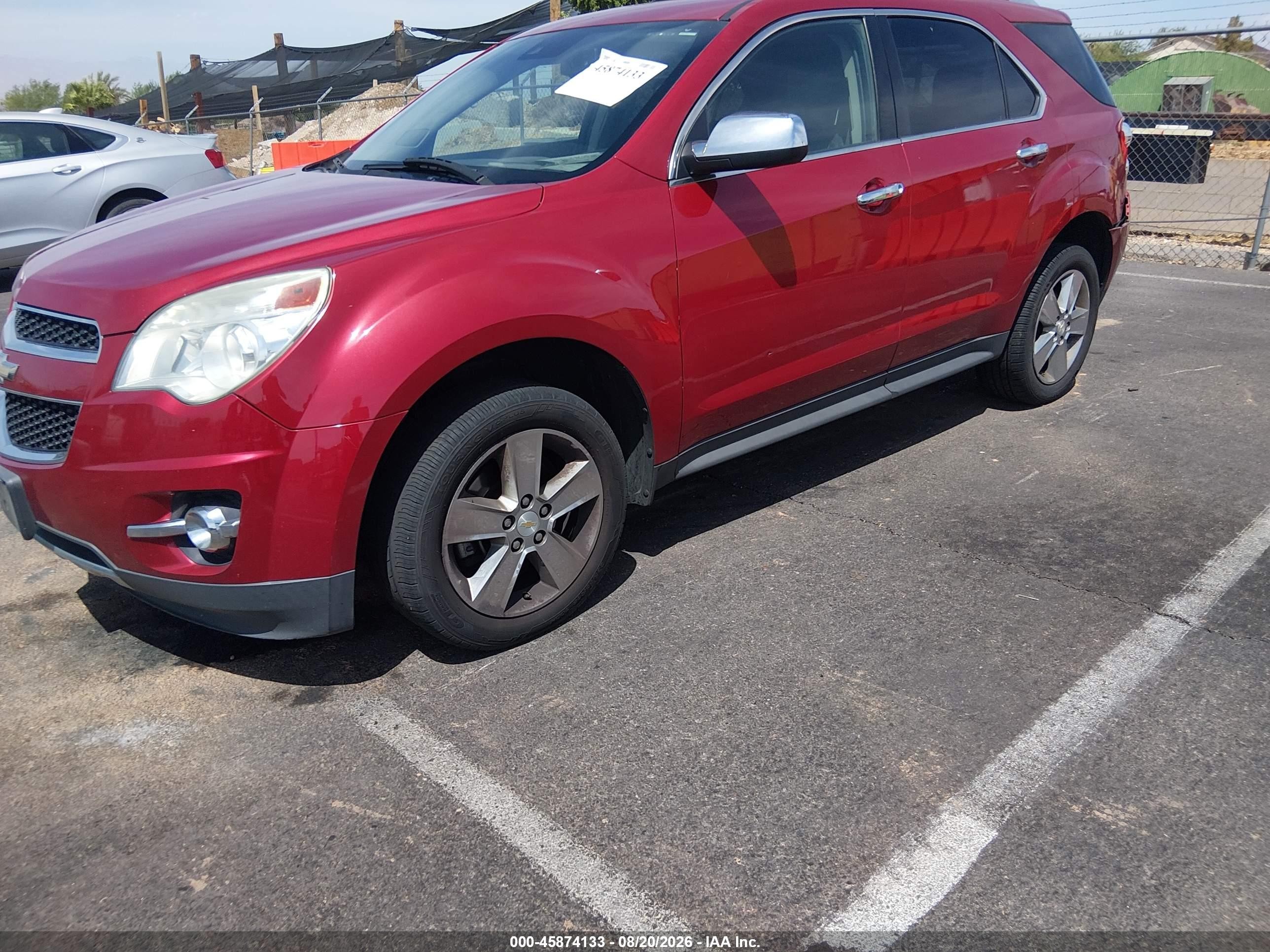 2013 Chevrolet Equinox Ltz Red vin: 2GNALFEKXD6332007