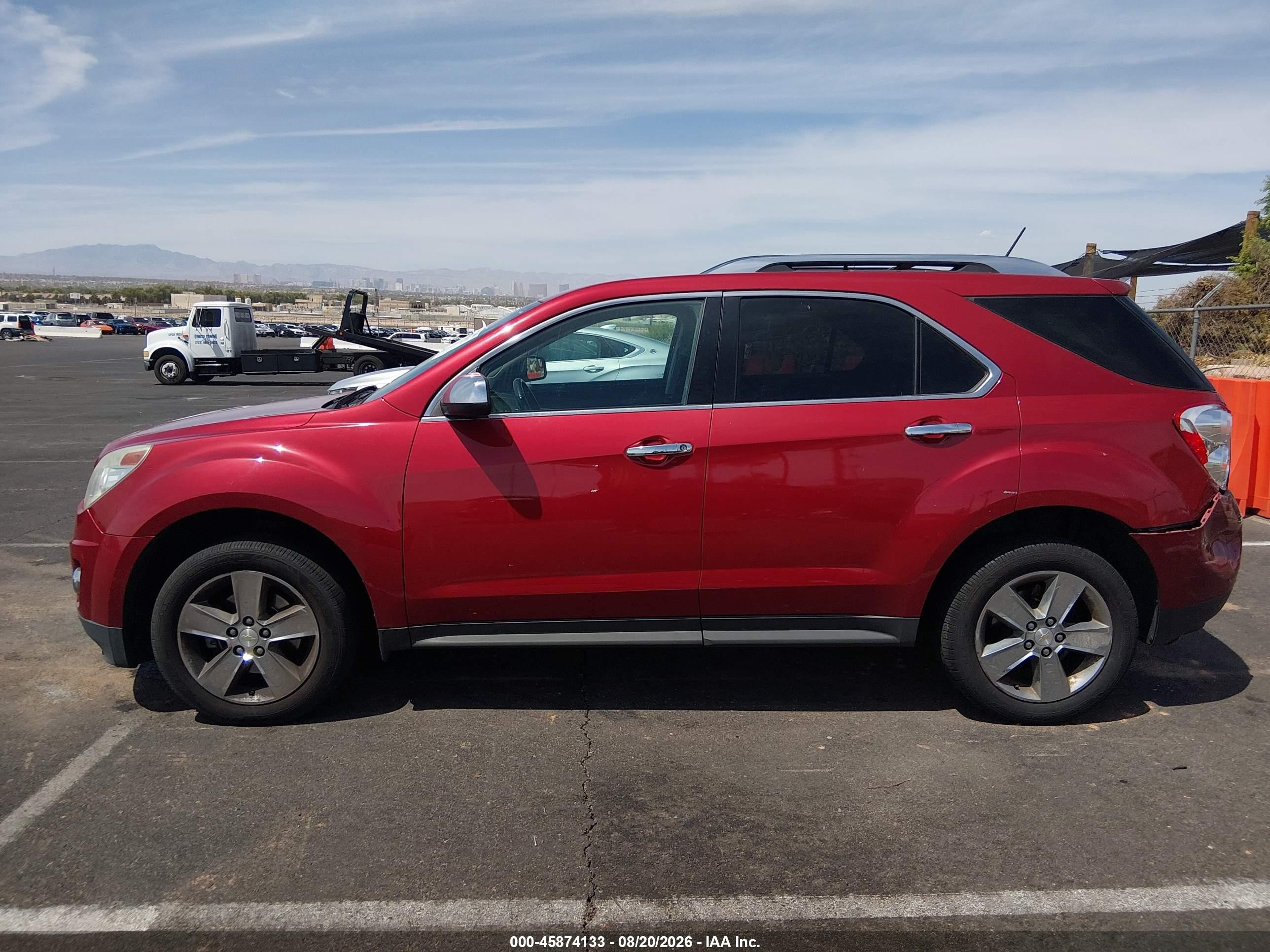 2013 Chevrolet Equinox Ltz Red vin: 2GNALFEKXD6332007