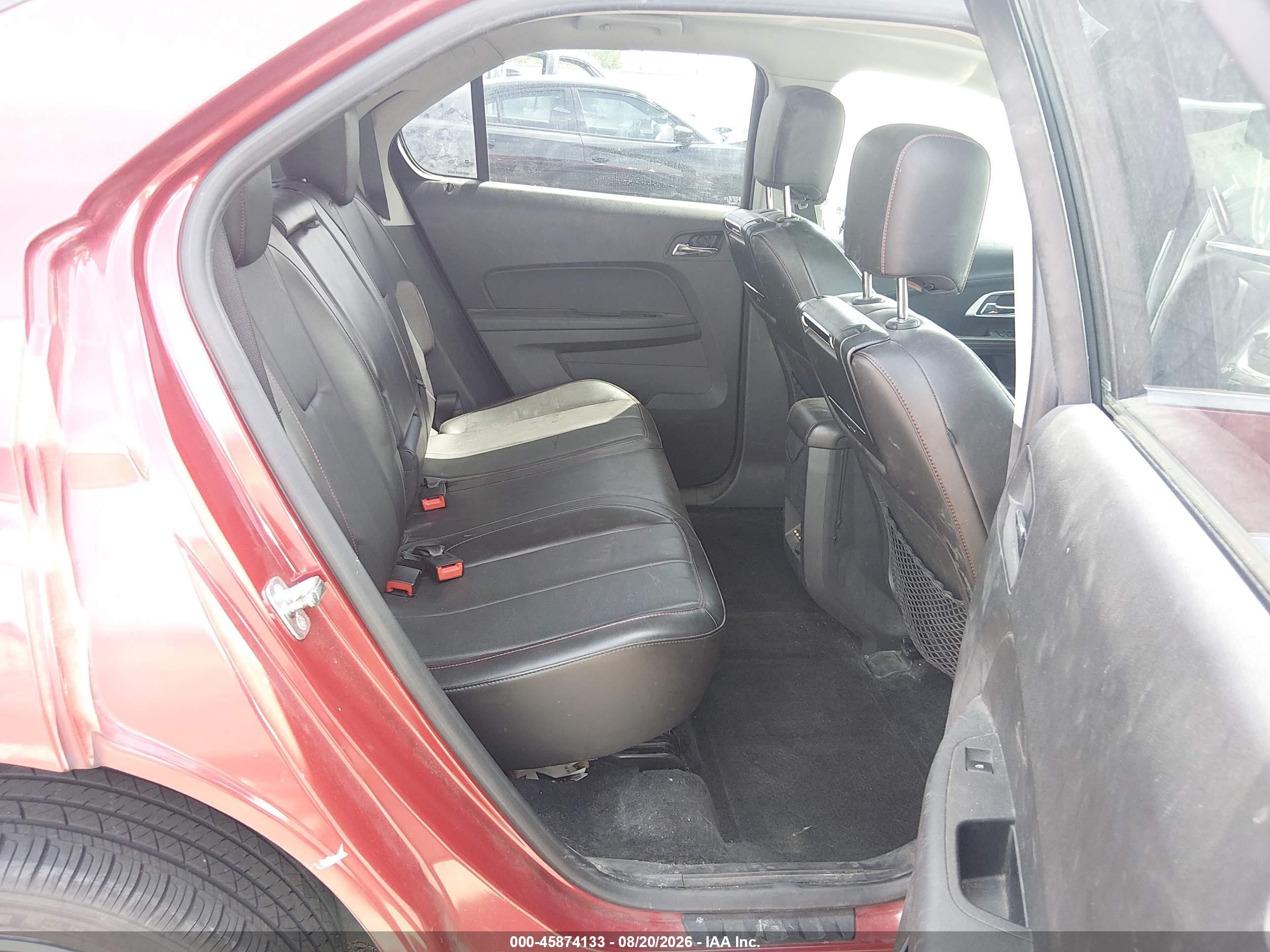 2013 Chevrolet Equinox Ltz Red vin: 2GNALFEKXD6332007