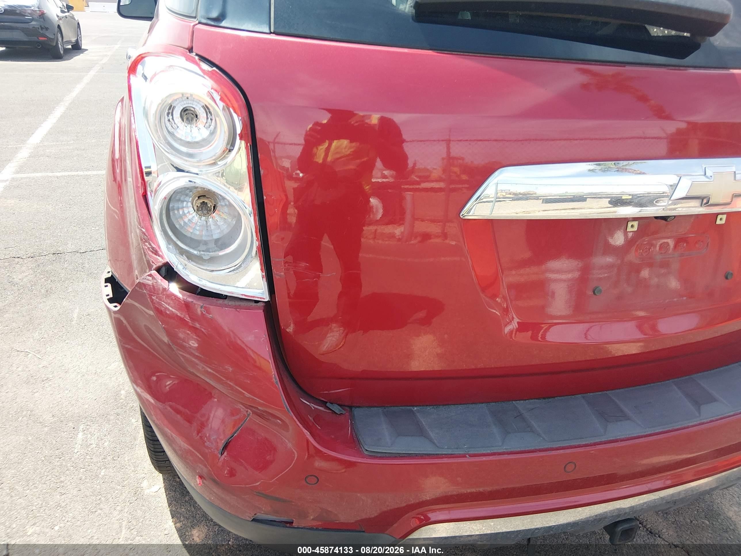 2013 Chevrolet Equinox Ltz Red vin: 2GNALFEKXD6332007