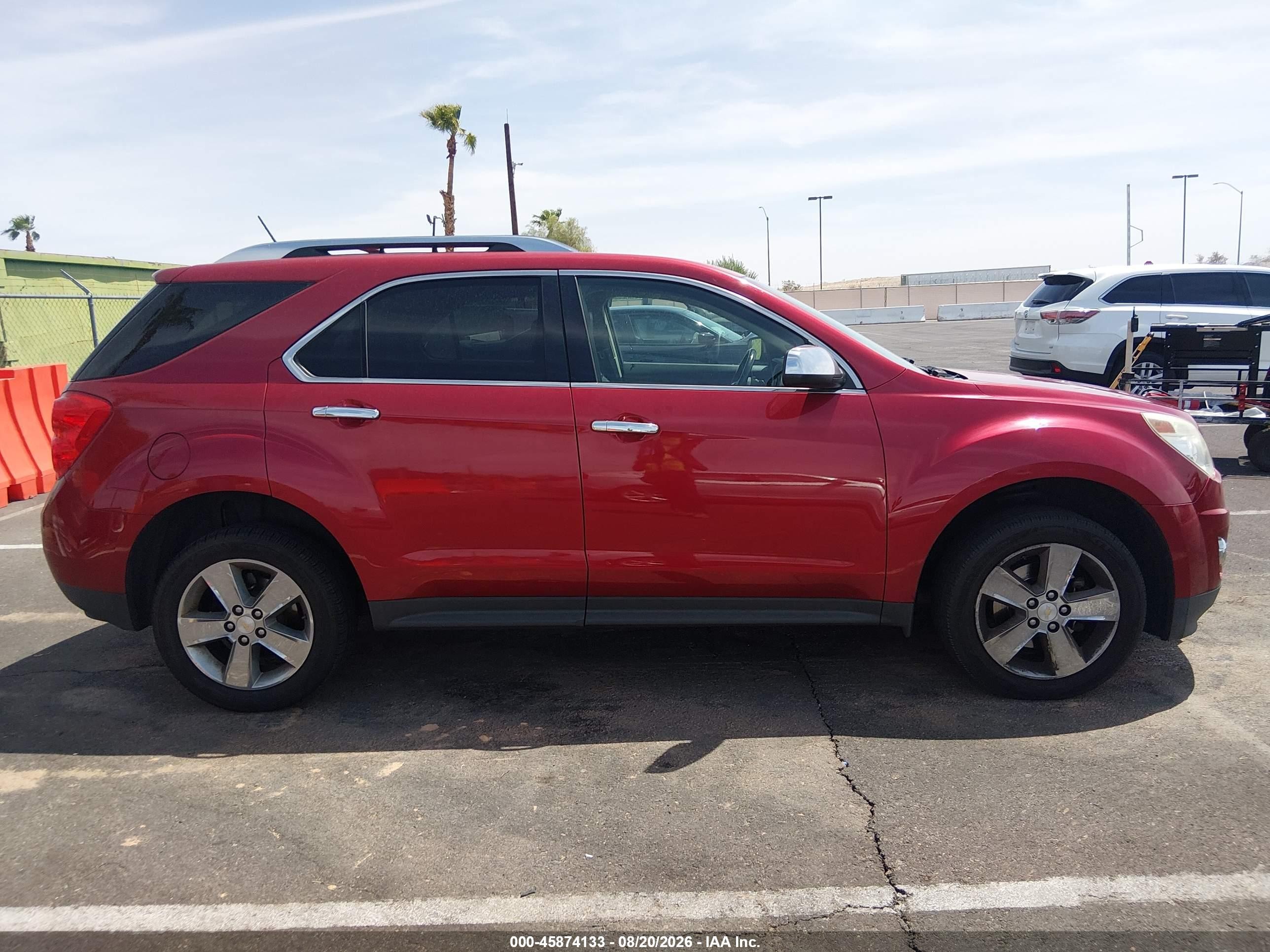 2013 Chevrolet Equinox Ltz Red vin: 2GNALFEKXD6332007