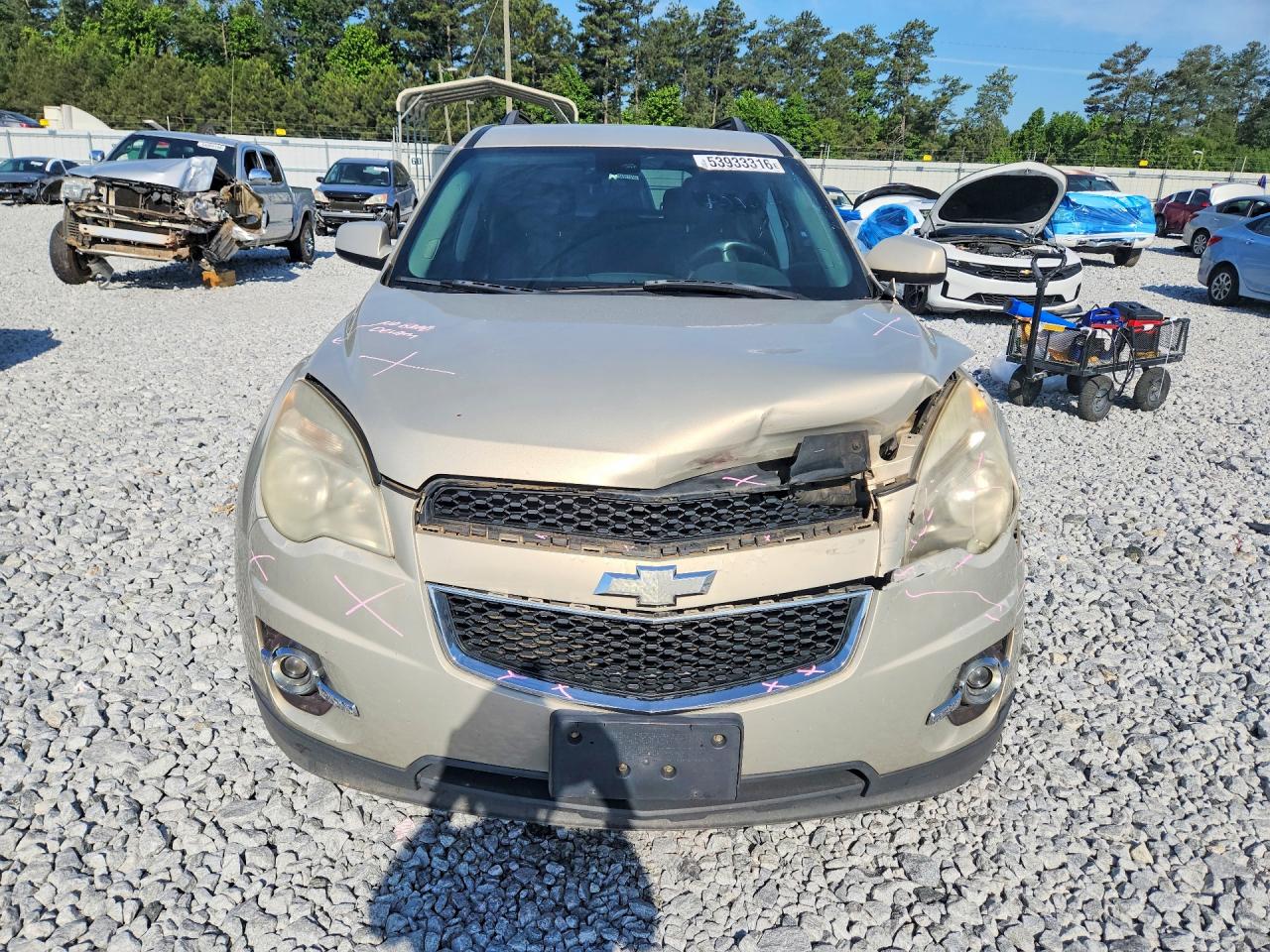 2011 Chevrolet Equinox Lt Beige vin: 2GNALPEC3B1158581