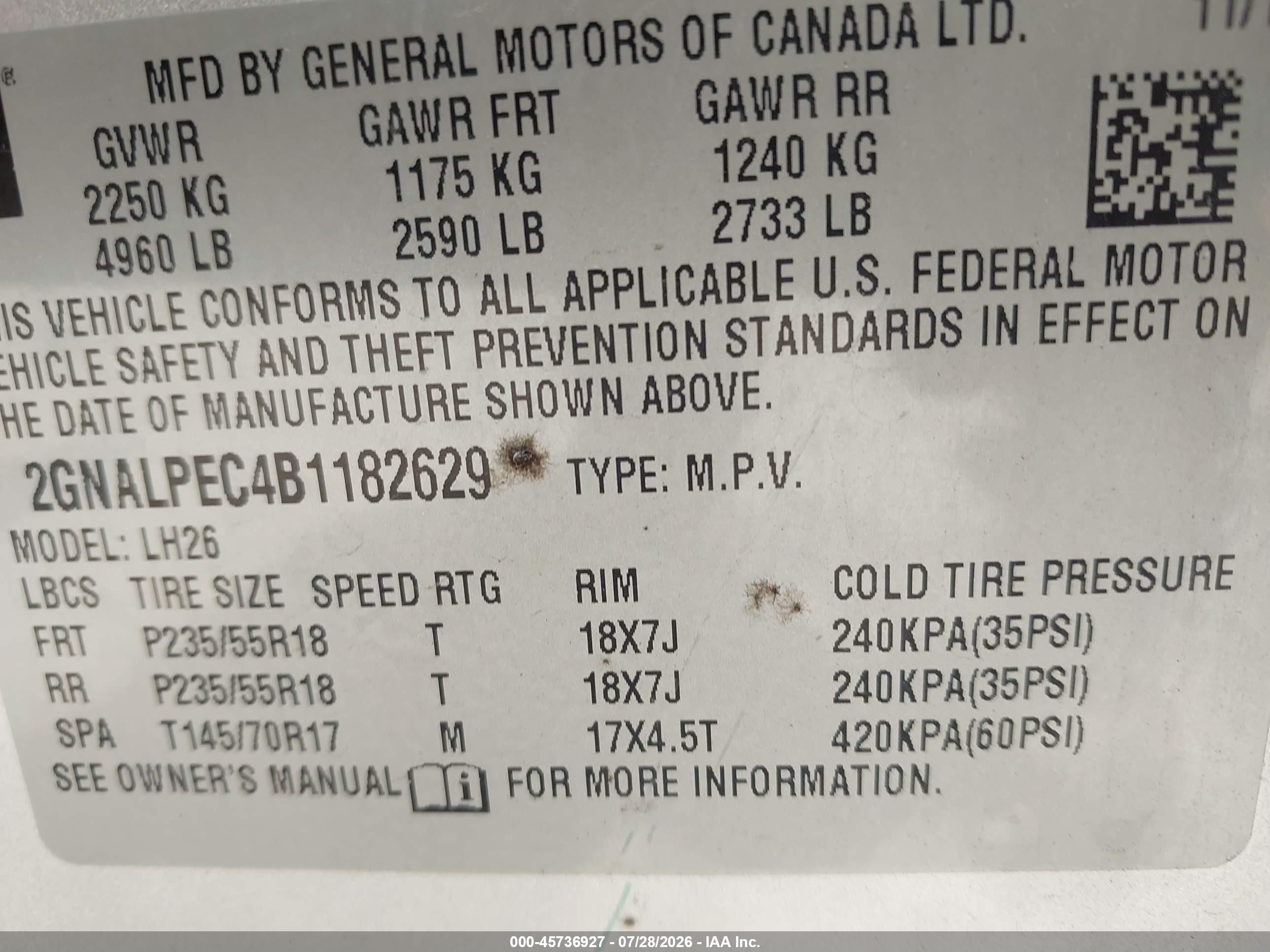 2011 Chevrolet Equinox Lt W/2lt Silver vin: 2GNALPEC4B1182629