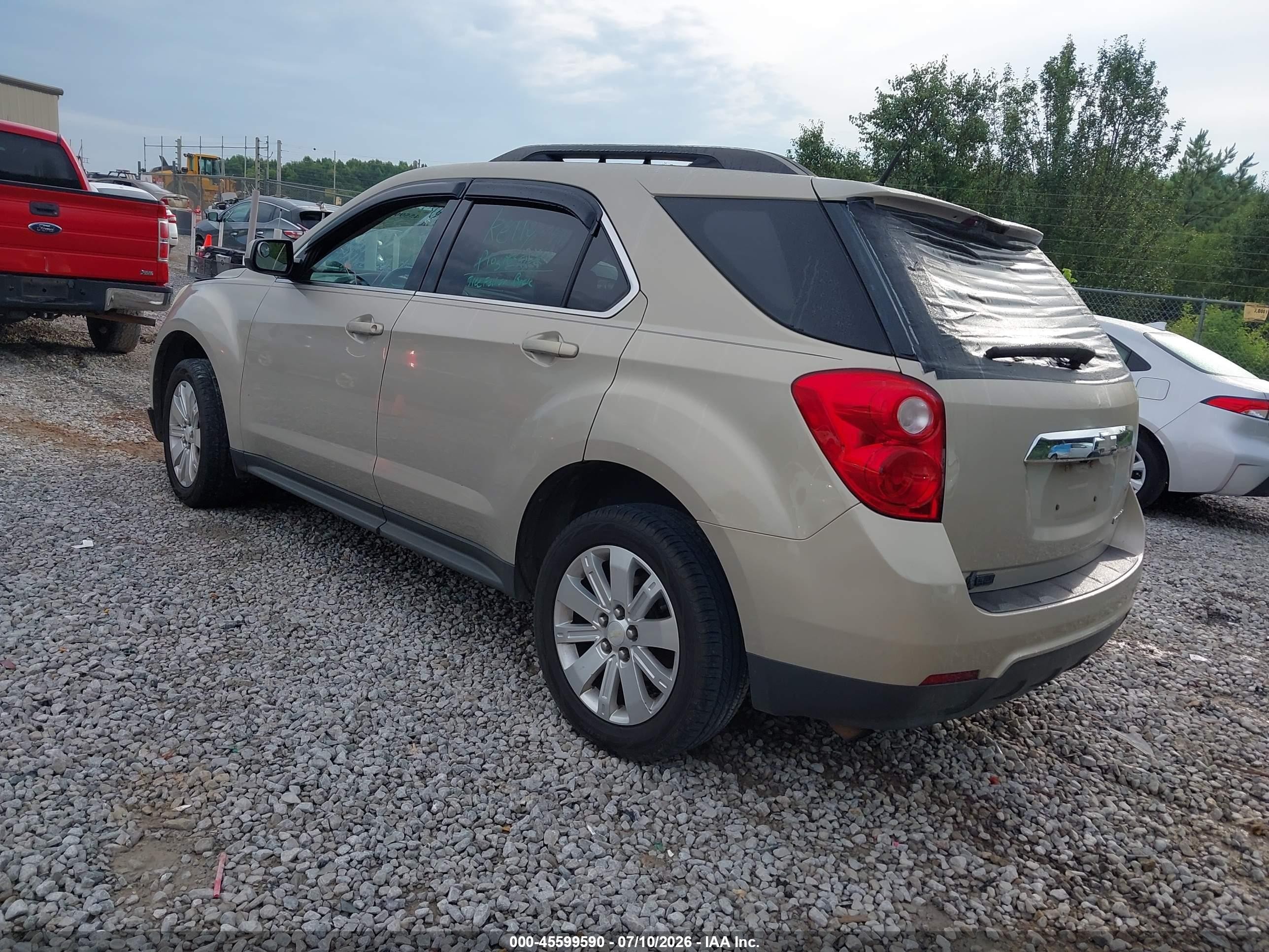 2011 Chevrolet Equinox Lt W/2lt Золотой vin: 2GNALPEC4B1312568