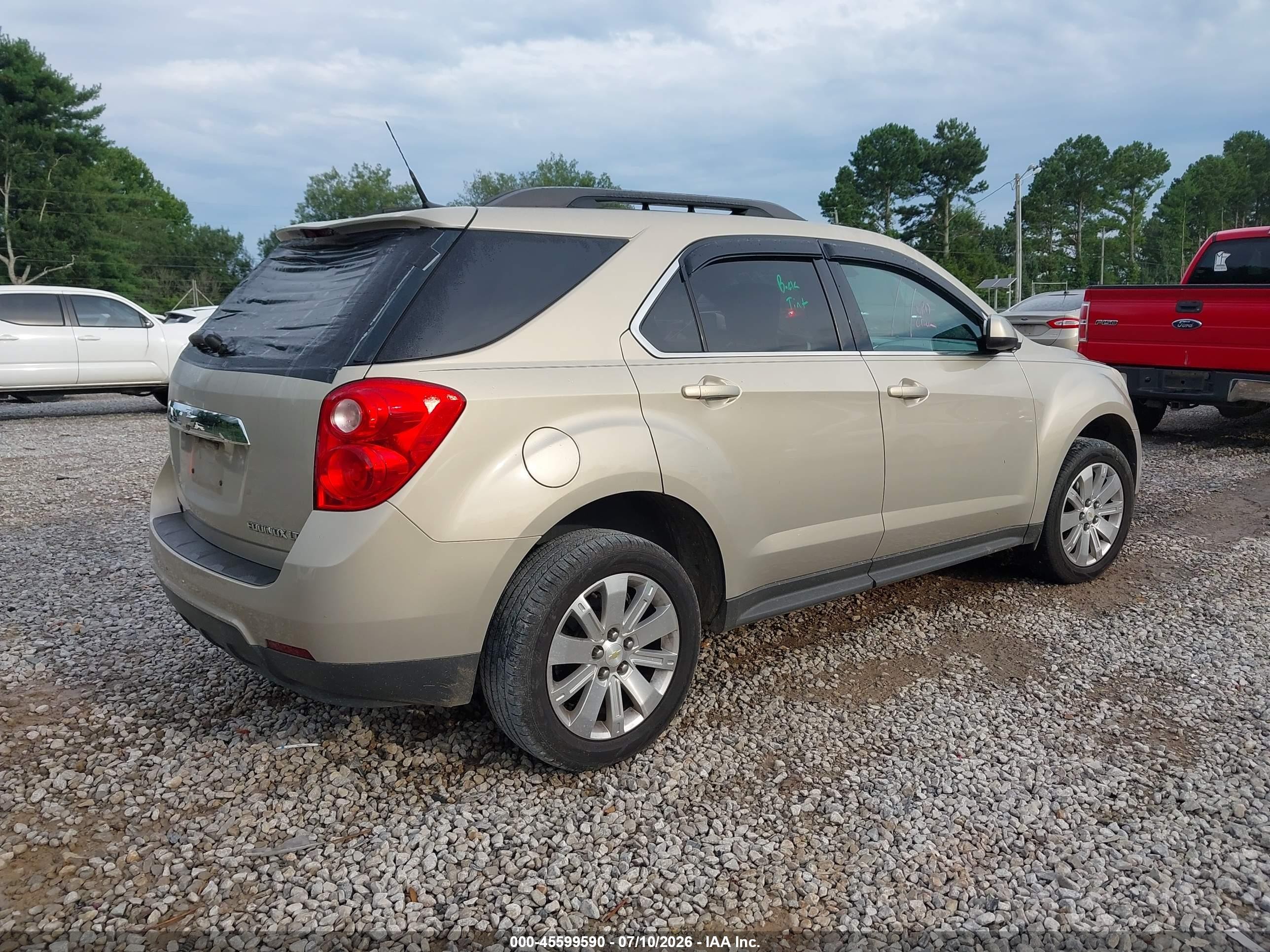 2011 Chevrolet Equinox Lt W/2lt Золотой vin: 2GNALPEC4B1312568
