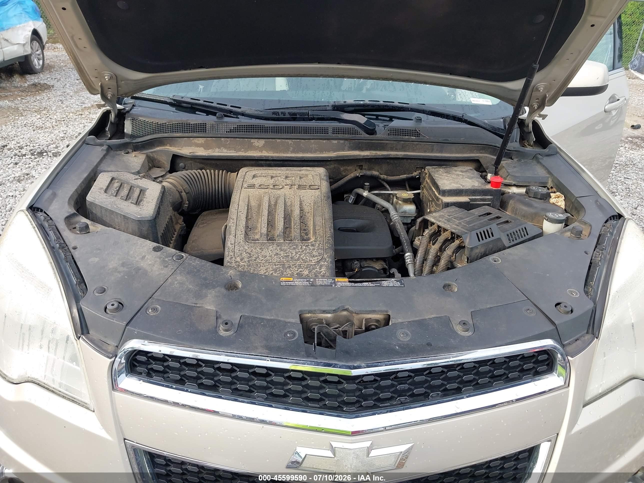 2011 Chevrolet Equinox Lt W/2lt Золотой vin: 2GNALPEC4B1312568