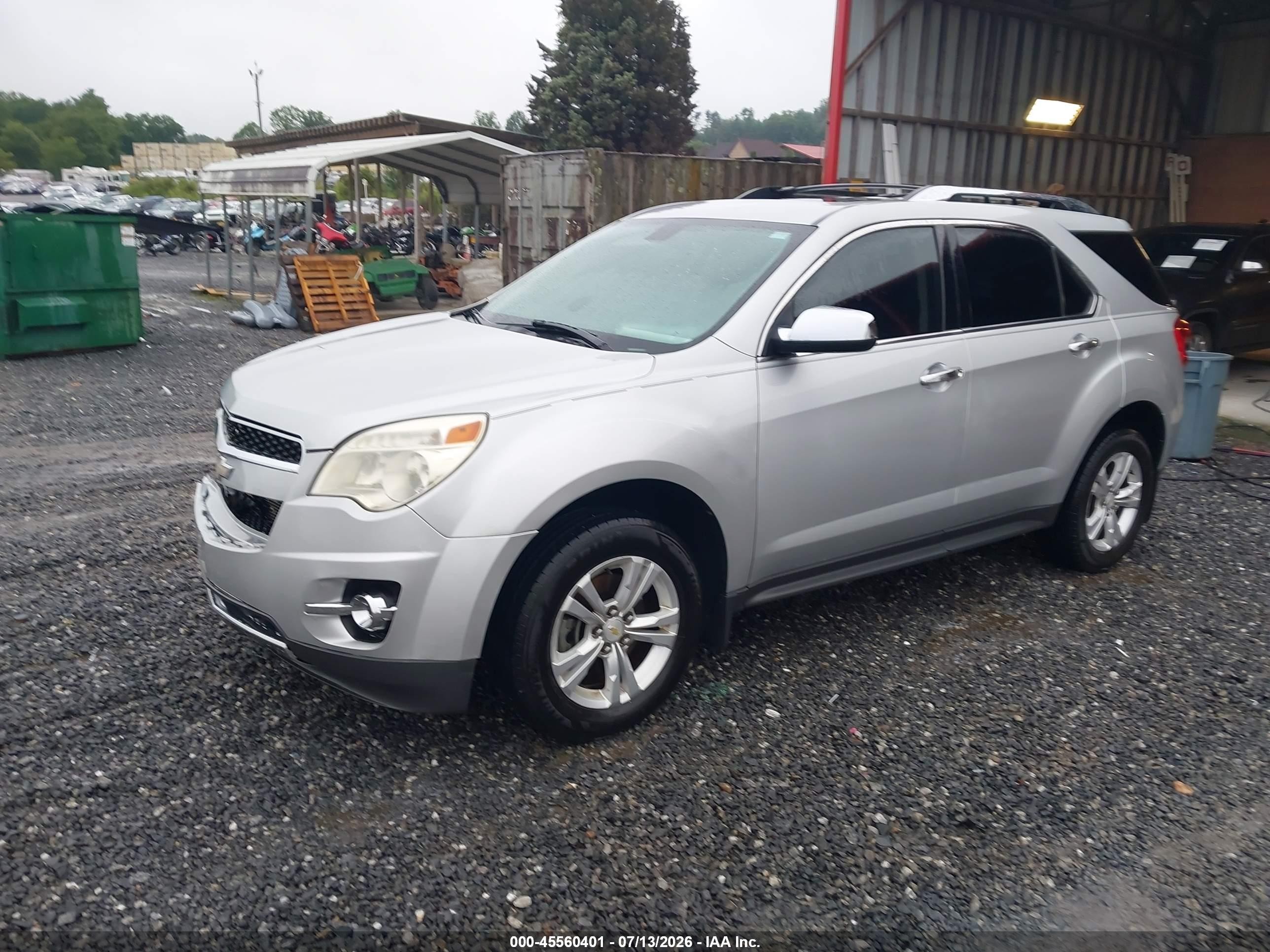 2011 Chevrolet Equinox Lt W/2lt Silver vin: 2GNALPEC9B1264050