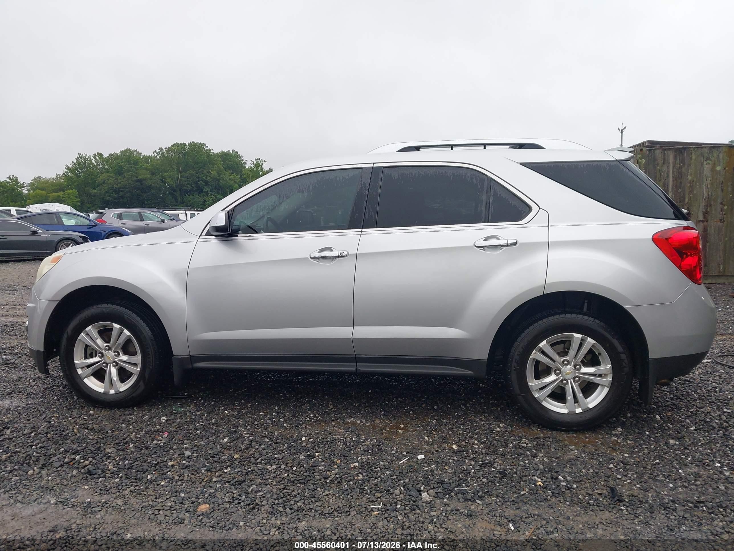 2011 Chevrolet Equinox Lt W/2lt Silver vin: 2GNALPEC9B1264050