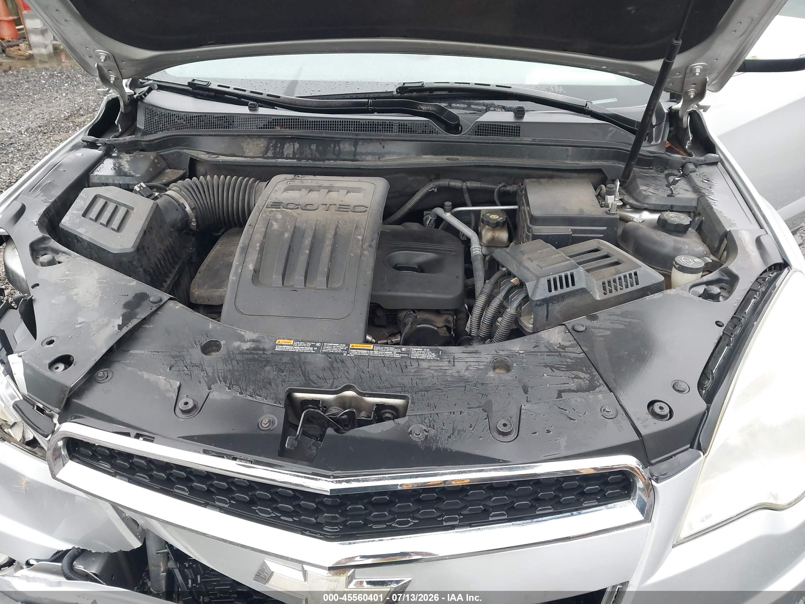 2011 Chevrolet Equinox Lt W/2lt Silver vin: 2GNALPEC9B1264050