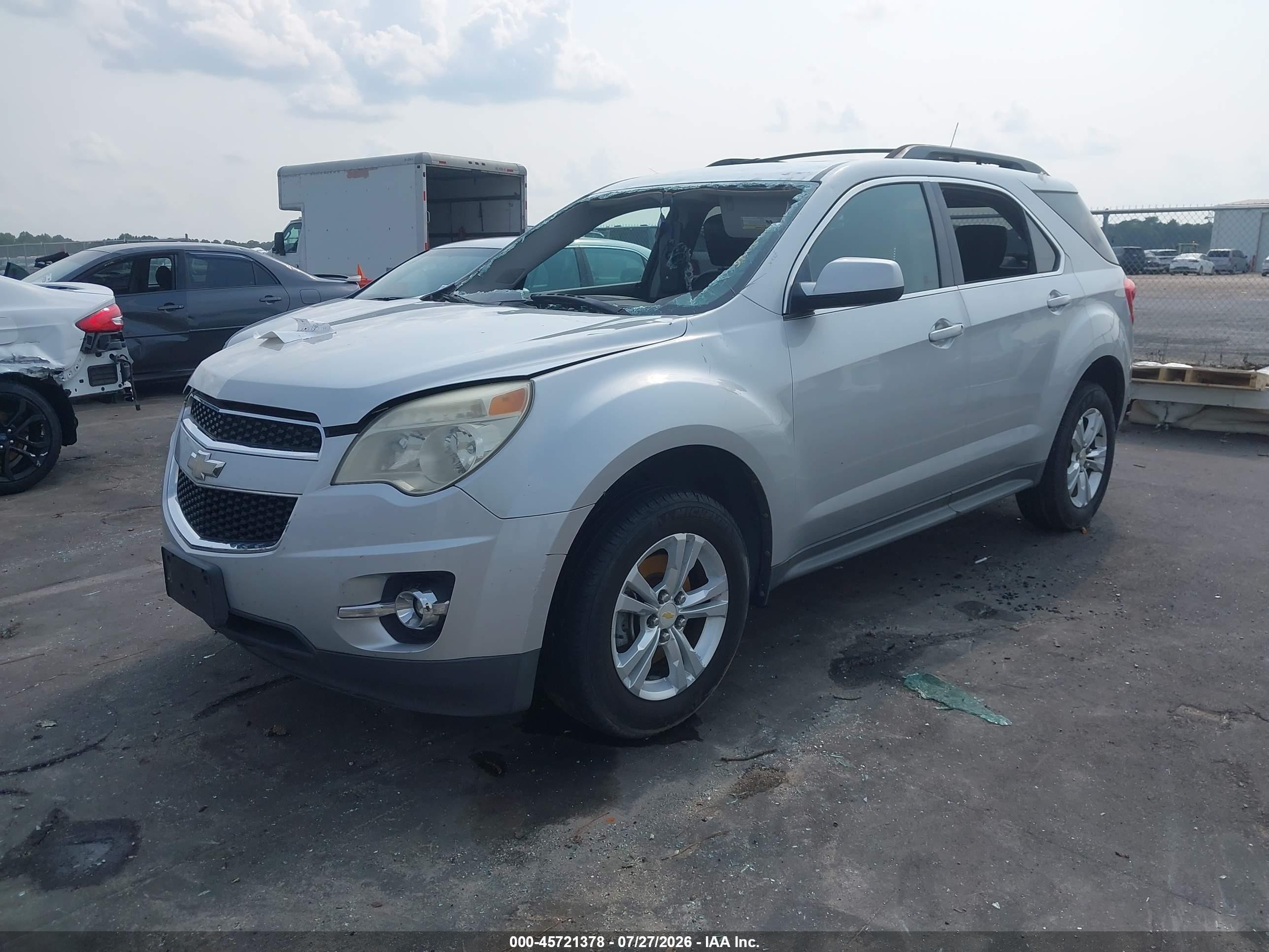 2011 Chevrolet Equinox Lt W/2lt Silver vin: 2GNALPEC9B1275632