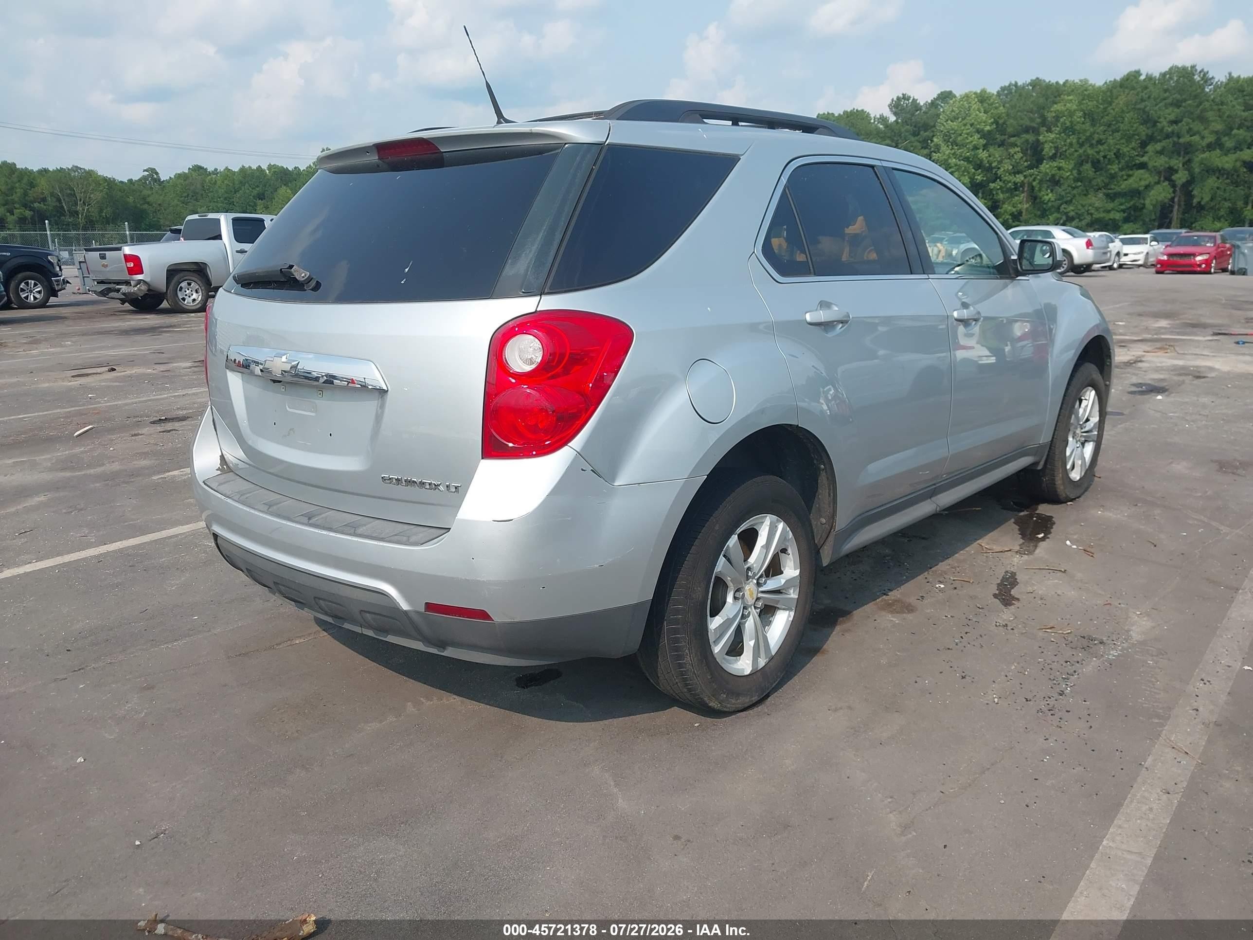 2011 Chevrolet Equinox Lt W/2lt Silver vin: 2GNALPEC9B1275632