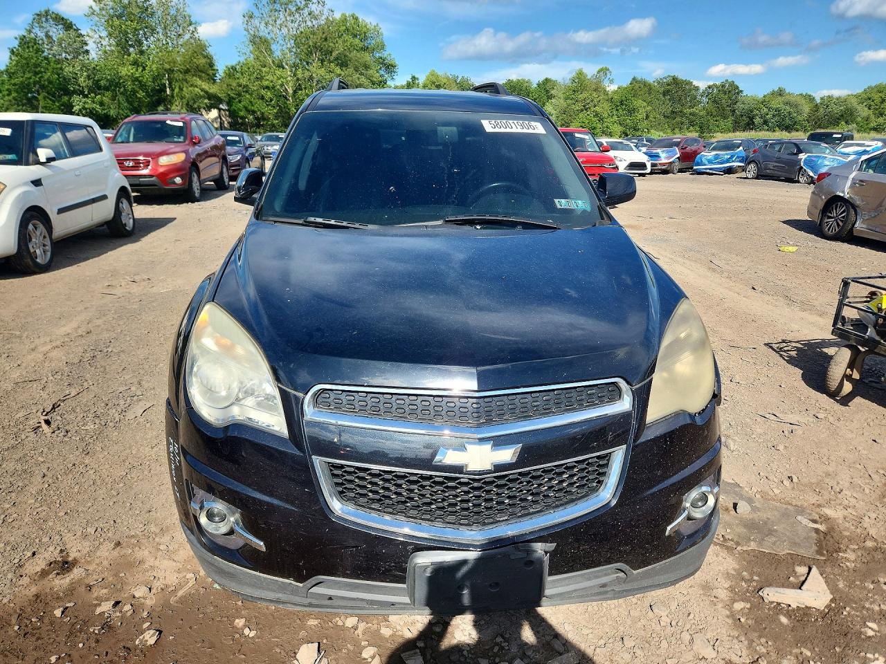2011 Chevrolet Equinox Lt Black vin: 2GNALPECXB1207551