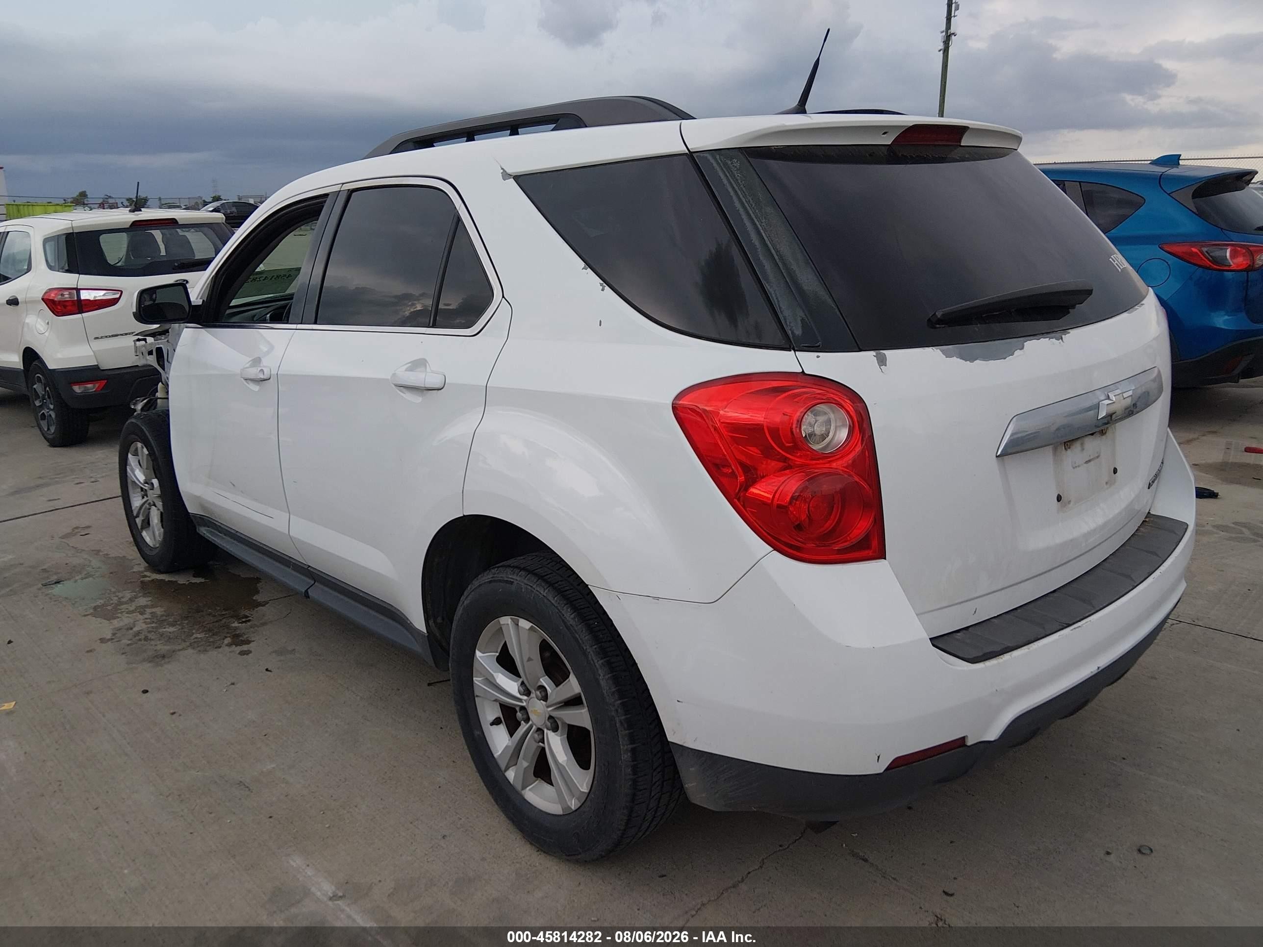 2012 Chevrolet Equinox Lt W/2lt White vin: 2GNALPEK1C6351162