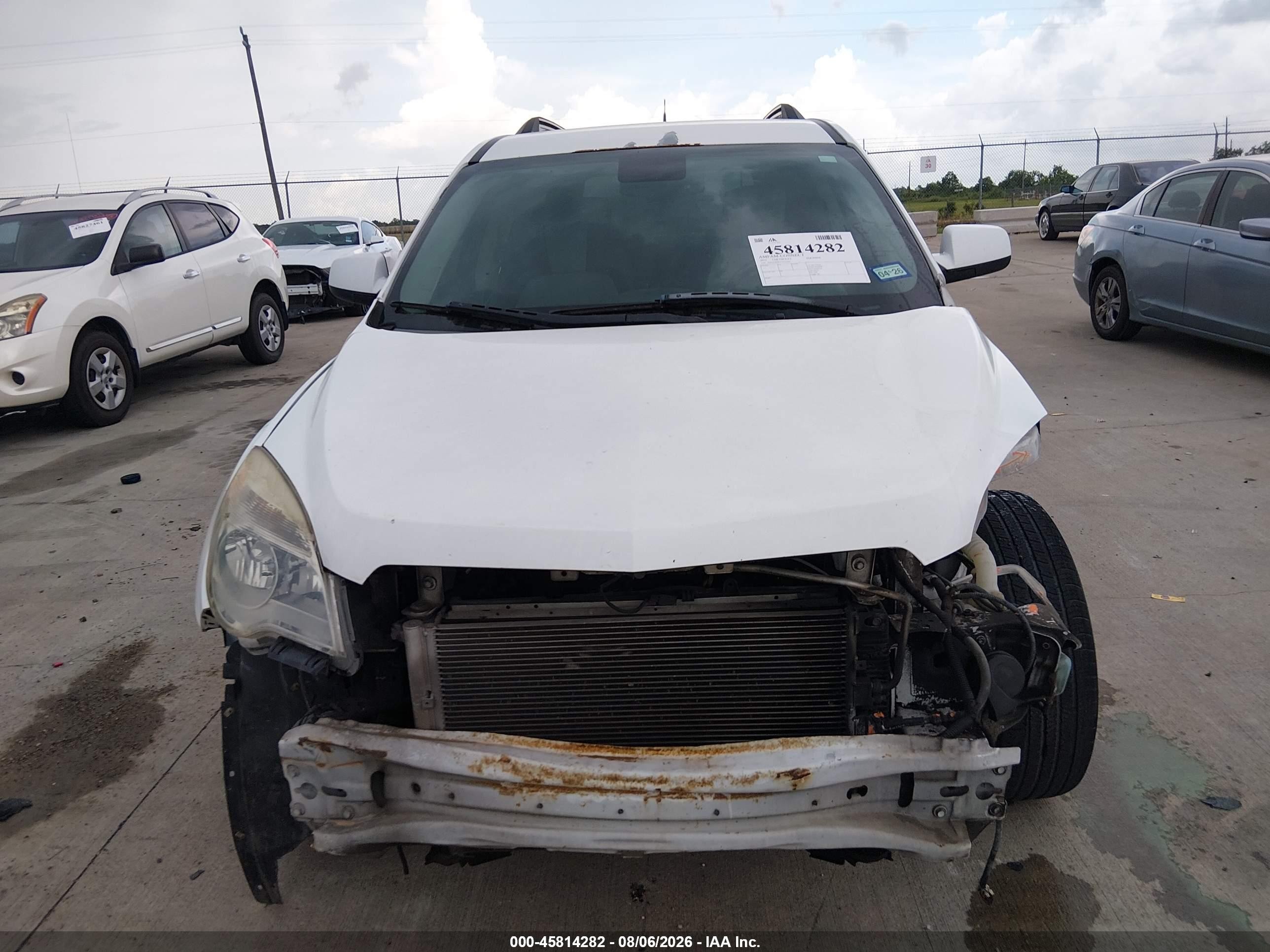 2012 Chevrolet Equinox Lt W/2lt White vin: 2GNALPEK1C6351162