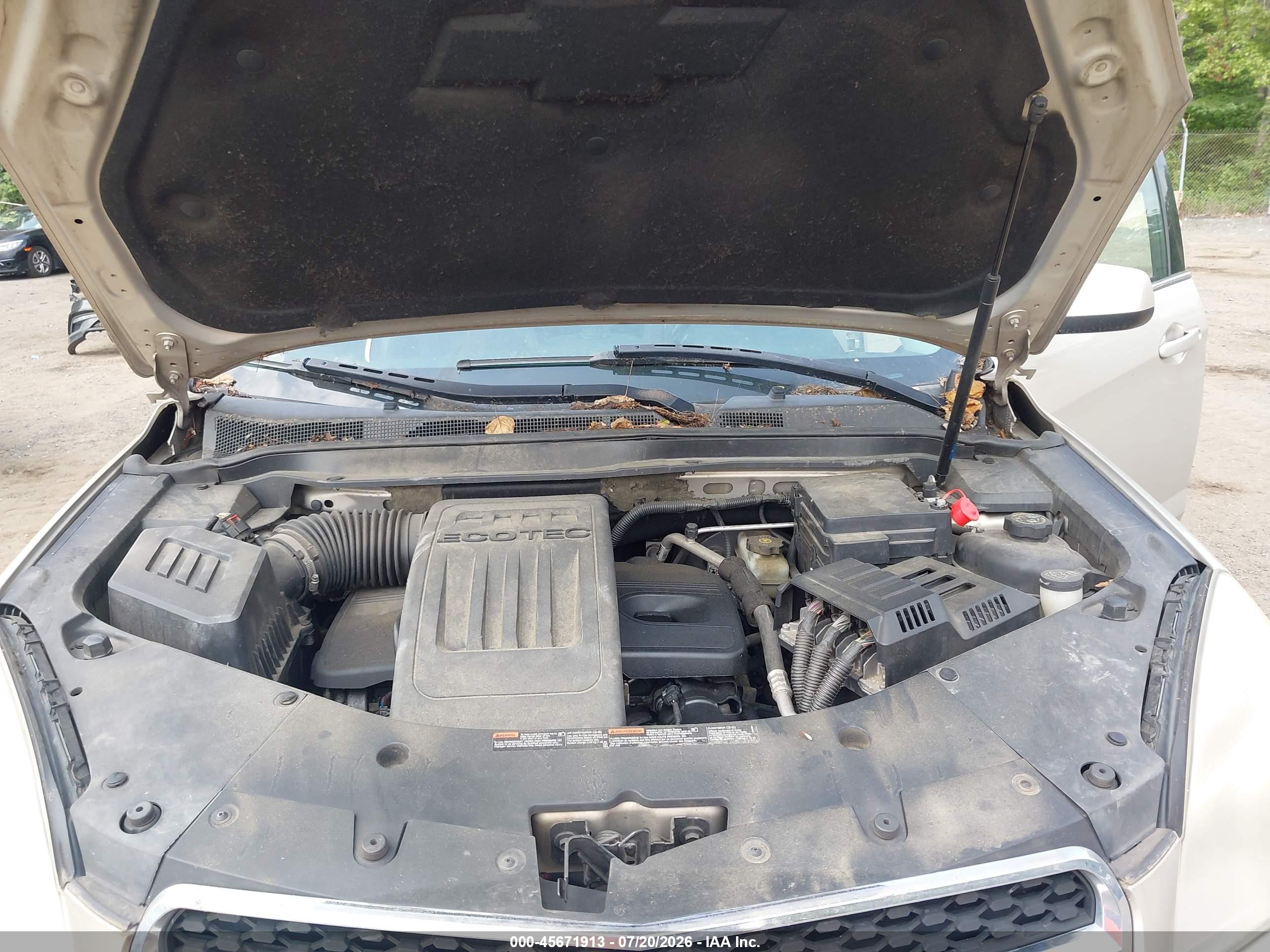2012 Chevrolet Equinox Lt W/2lt Золотой vin: 2GNALPEK1C6388731