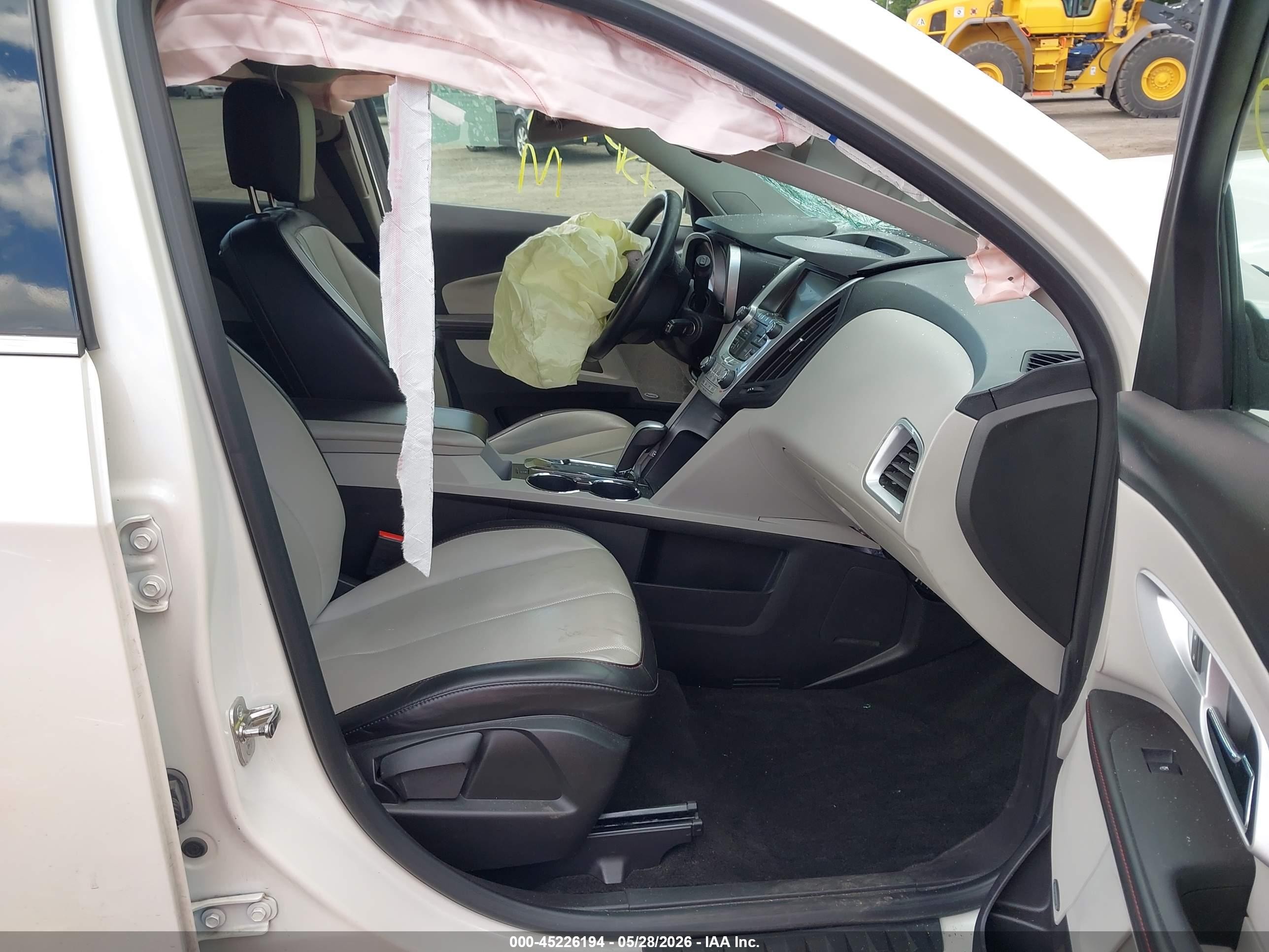 2013 Chevrolet Equinox 2lt White vin: 2GNALPEK1D1120051