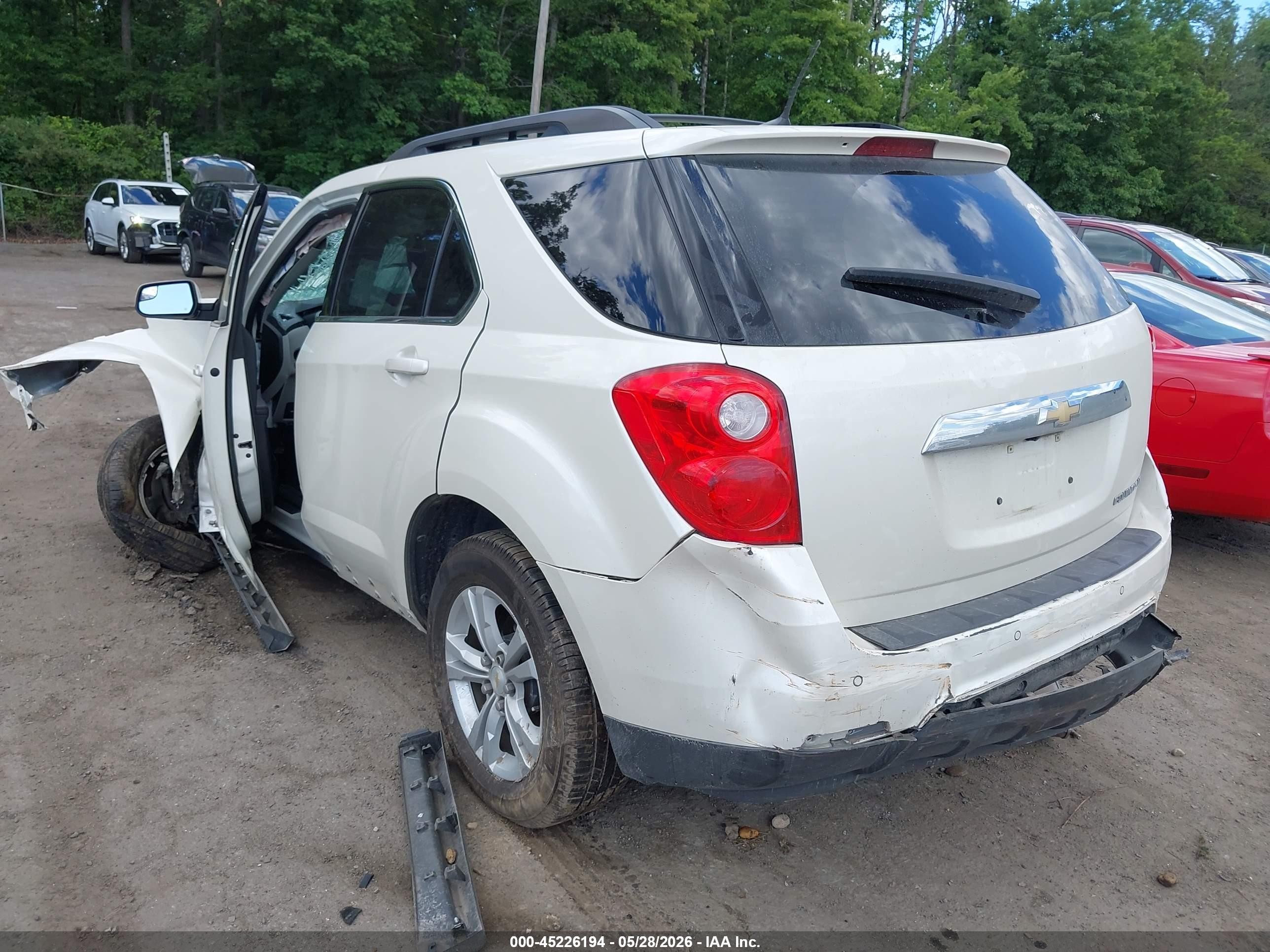 2013 Chevrolet Equinox 2lt White vin: 2GNALPEK1D1120051