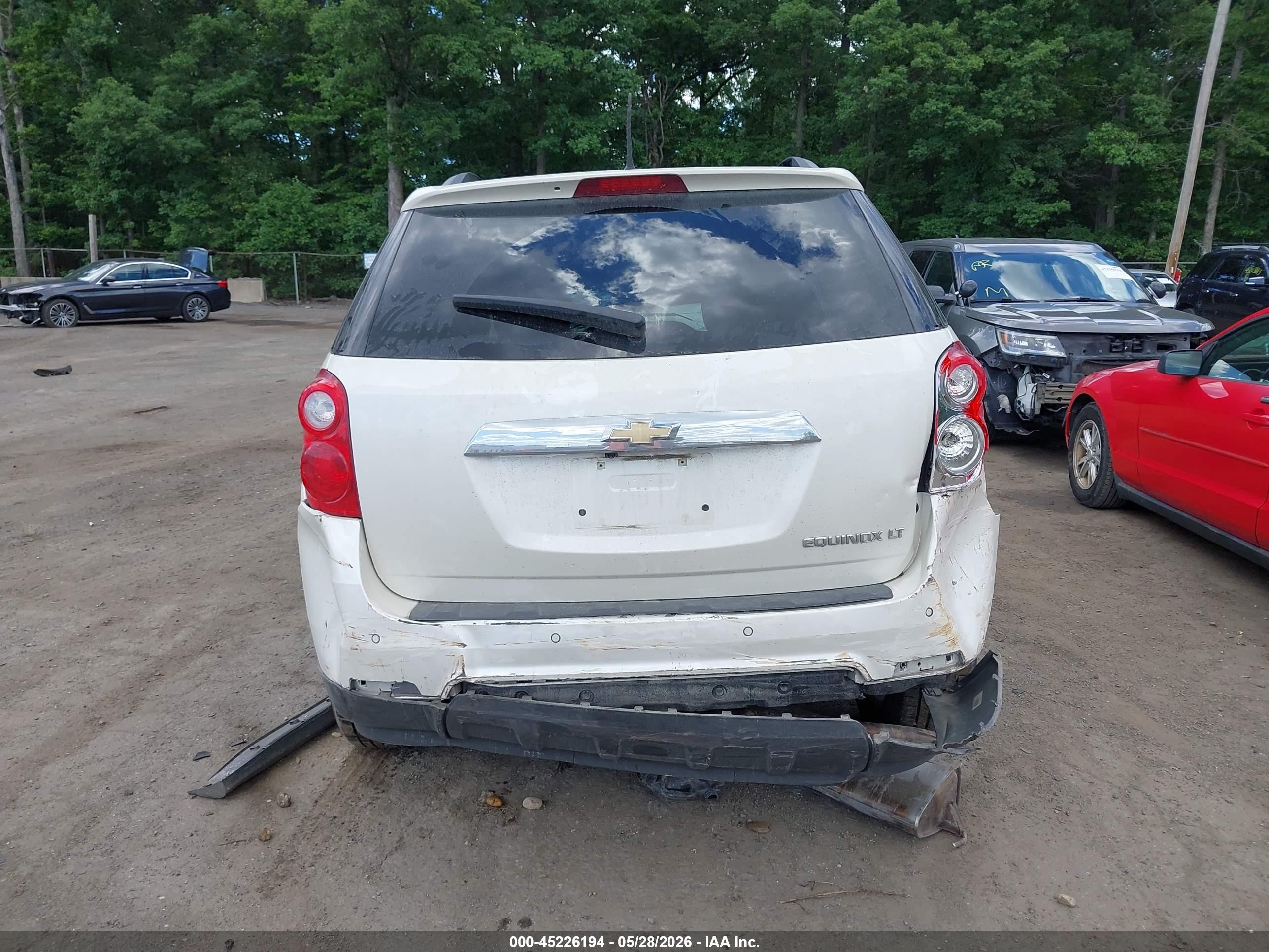 2013 Chevrolet Equinox 2lt White vin: 2GNALPEK1D1120051