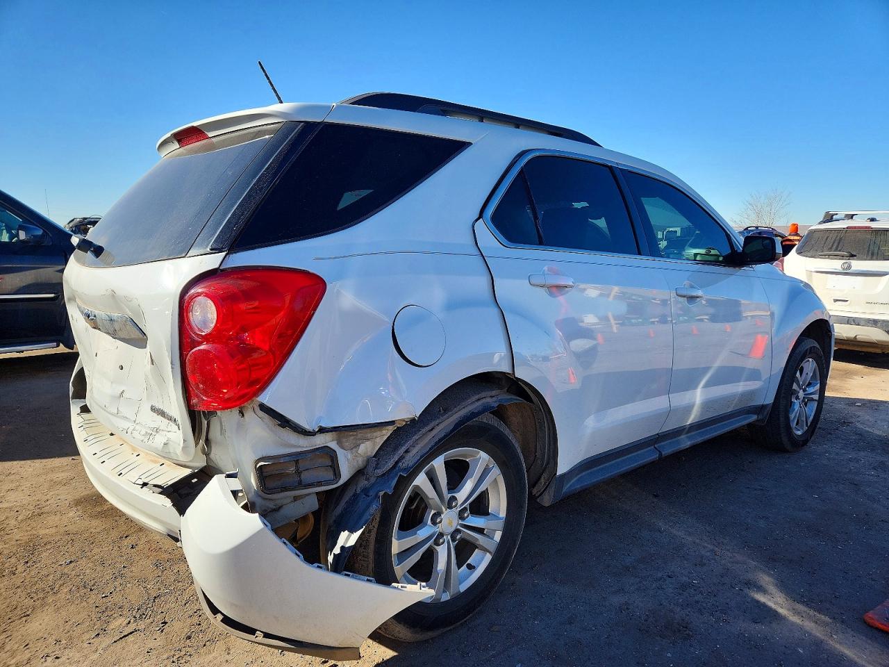 2013 Chevrolet Equinox Lt White vin: 2GNALPEK1D1151624