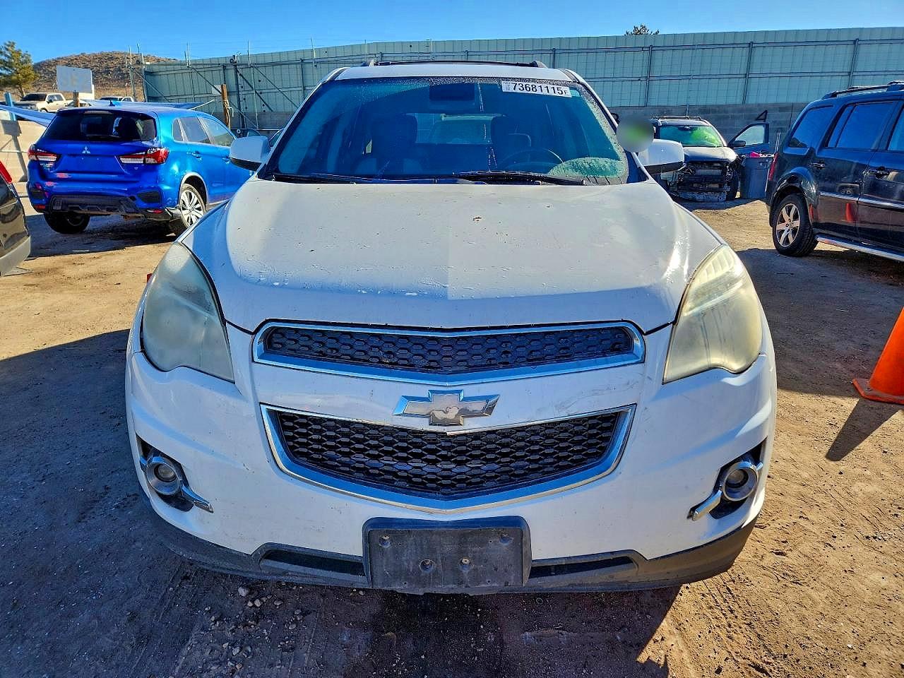 2013 Chevrolet Equinox Lt White vin: 2GNALPEK1D1151624