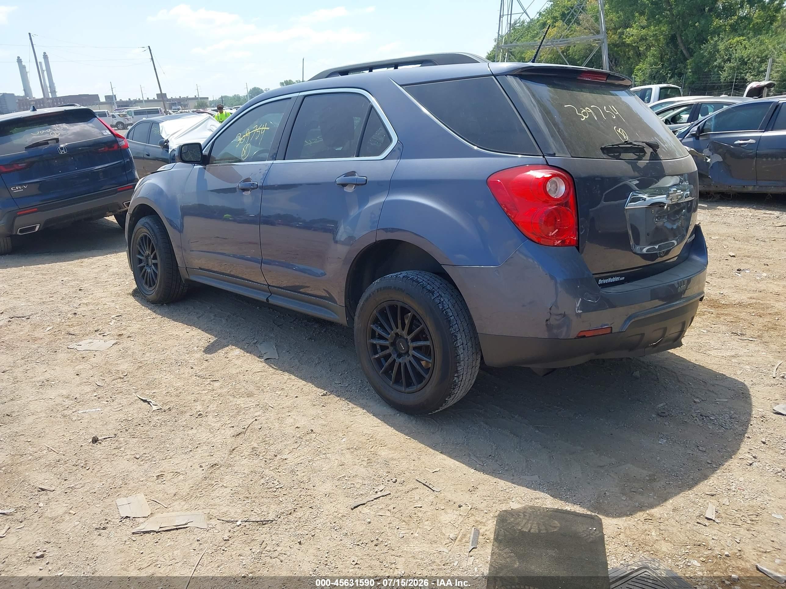 2013 Chevrolet Equinox Lt Dark Blue vin: 2GNALPEK1D6309754