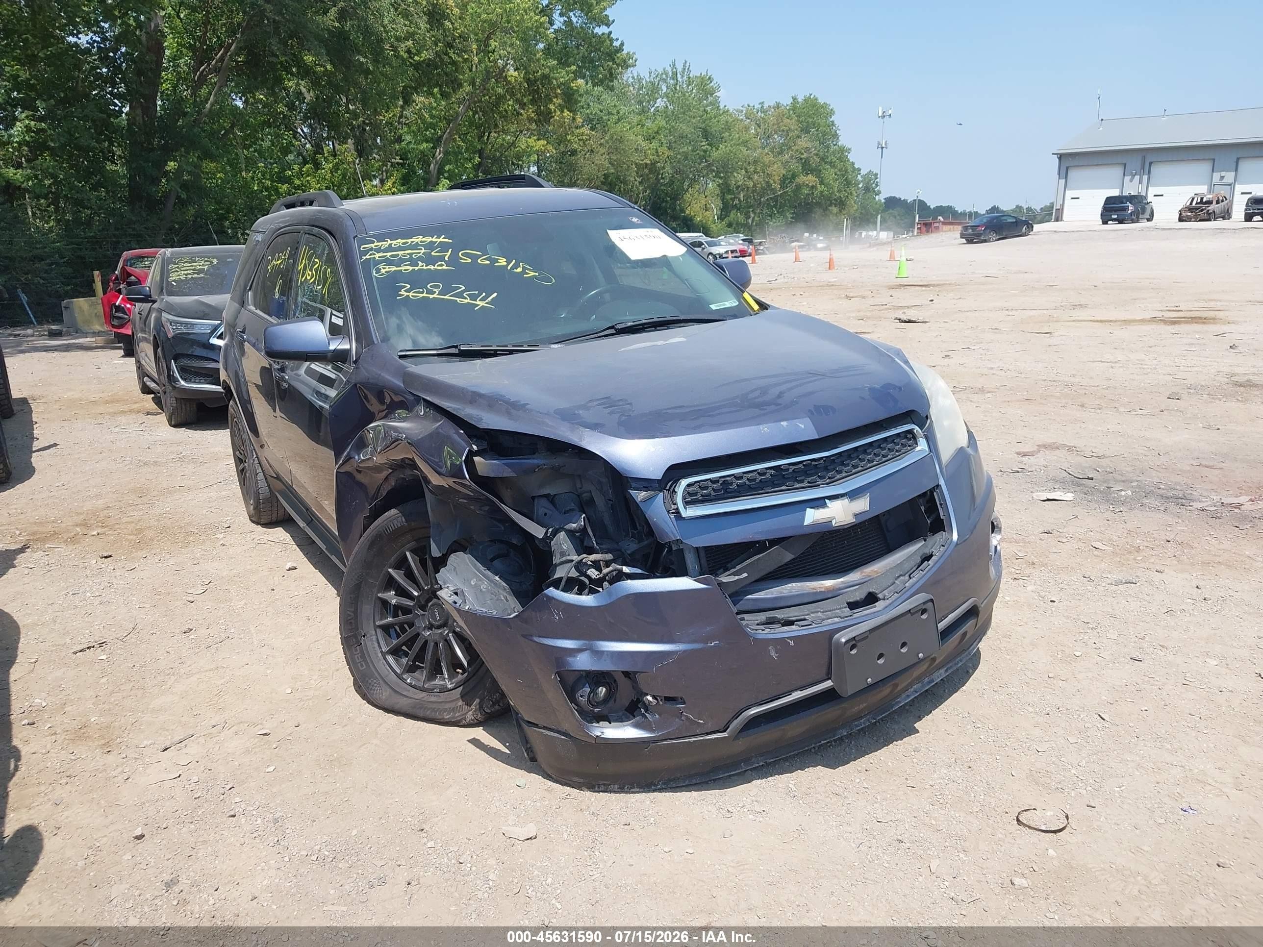 2013 Chevrolet Equinox Lt Dark Blue vin: 2GNALPEK1D6309754