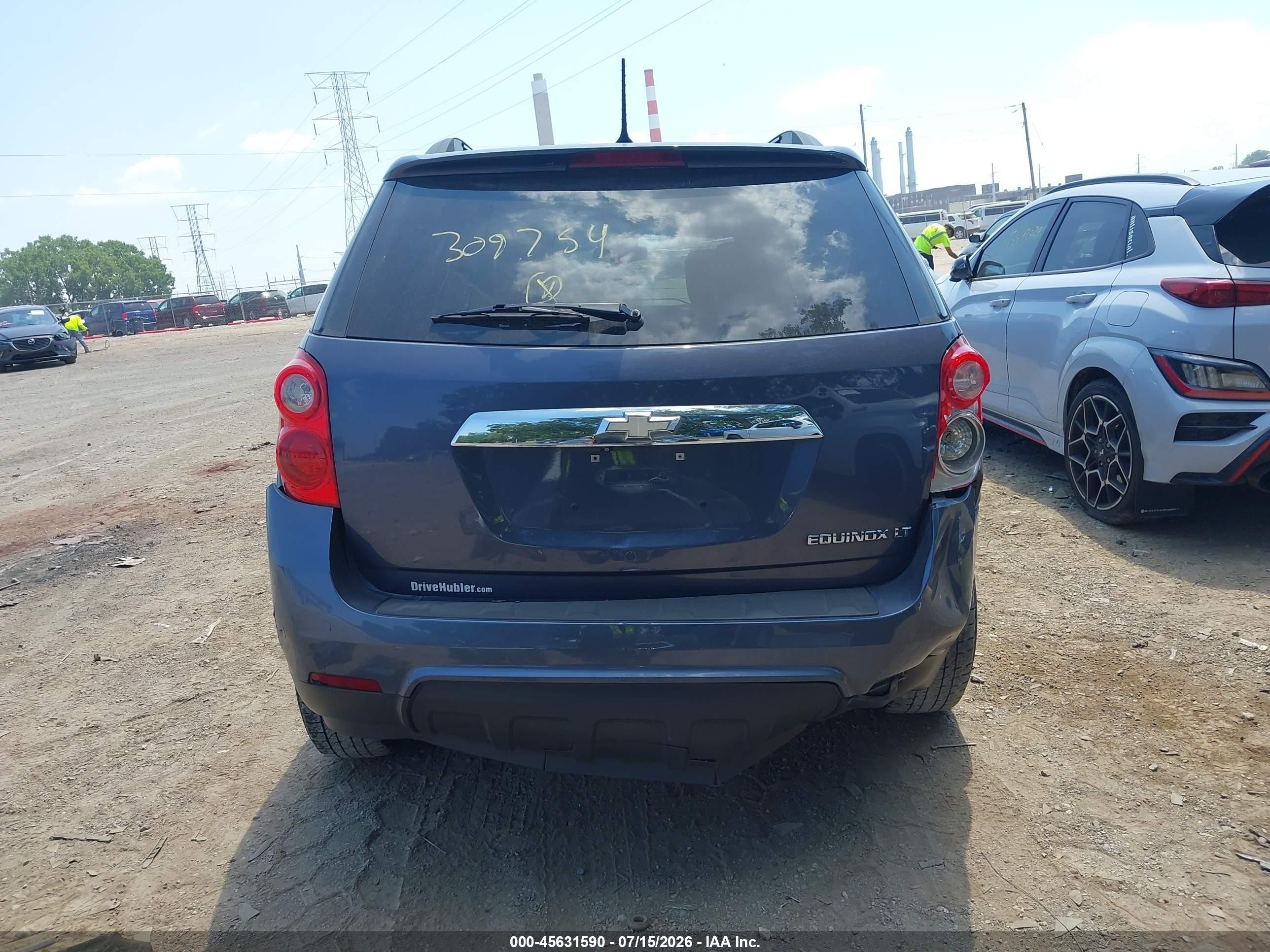2013 Chevrolet Equinox Lt Dark Blue vin: 2GNALPEK1D6309754