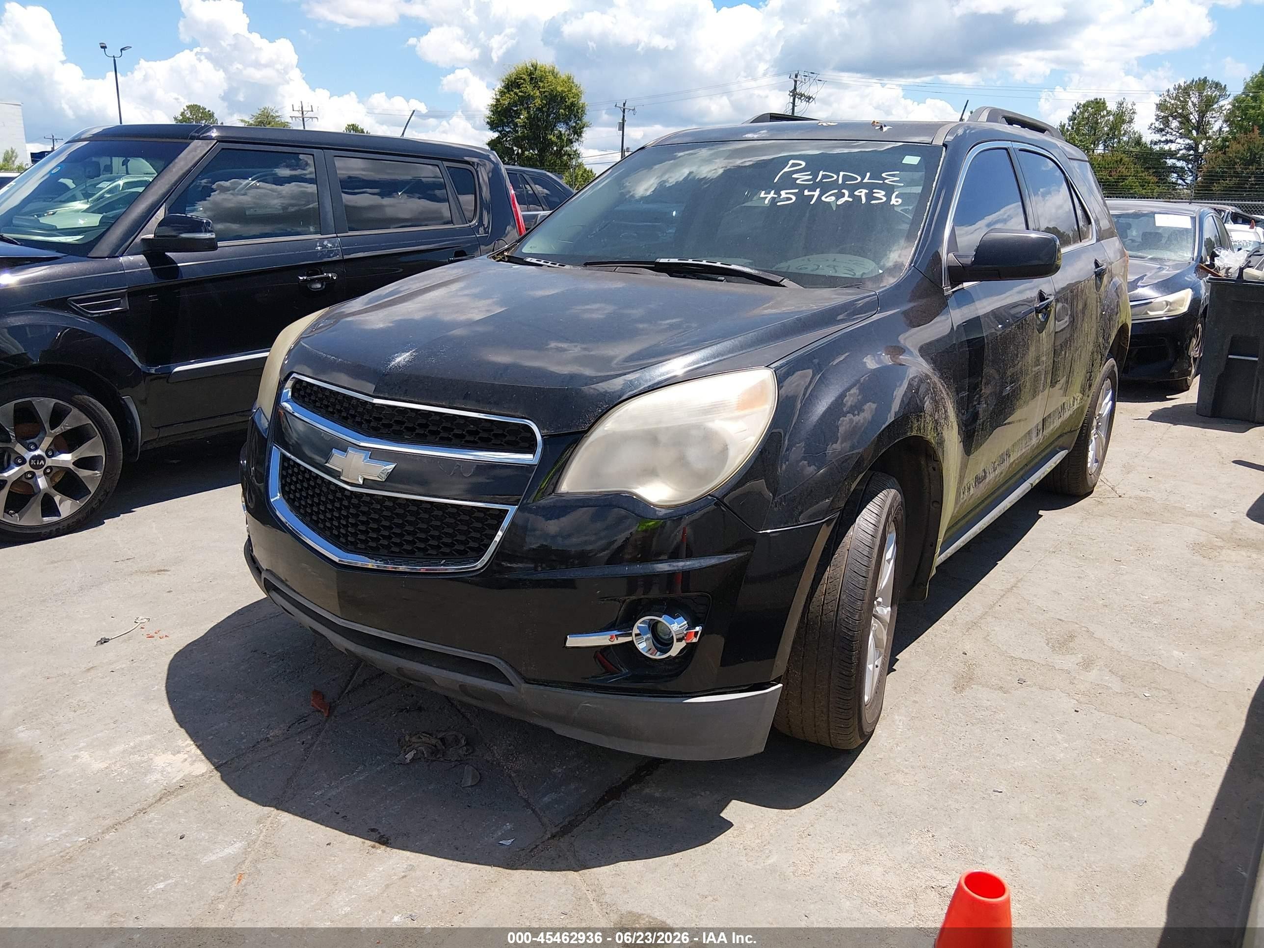 2013 Chevrolet Equinox Lt Black vin: 2GNALPEK1D6352958