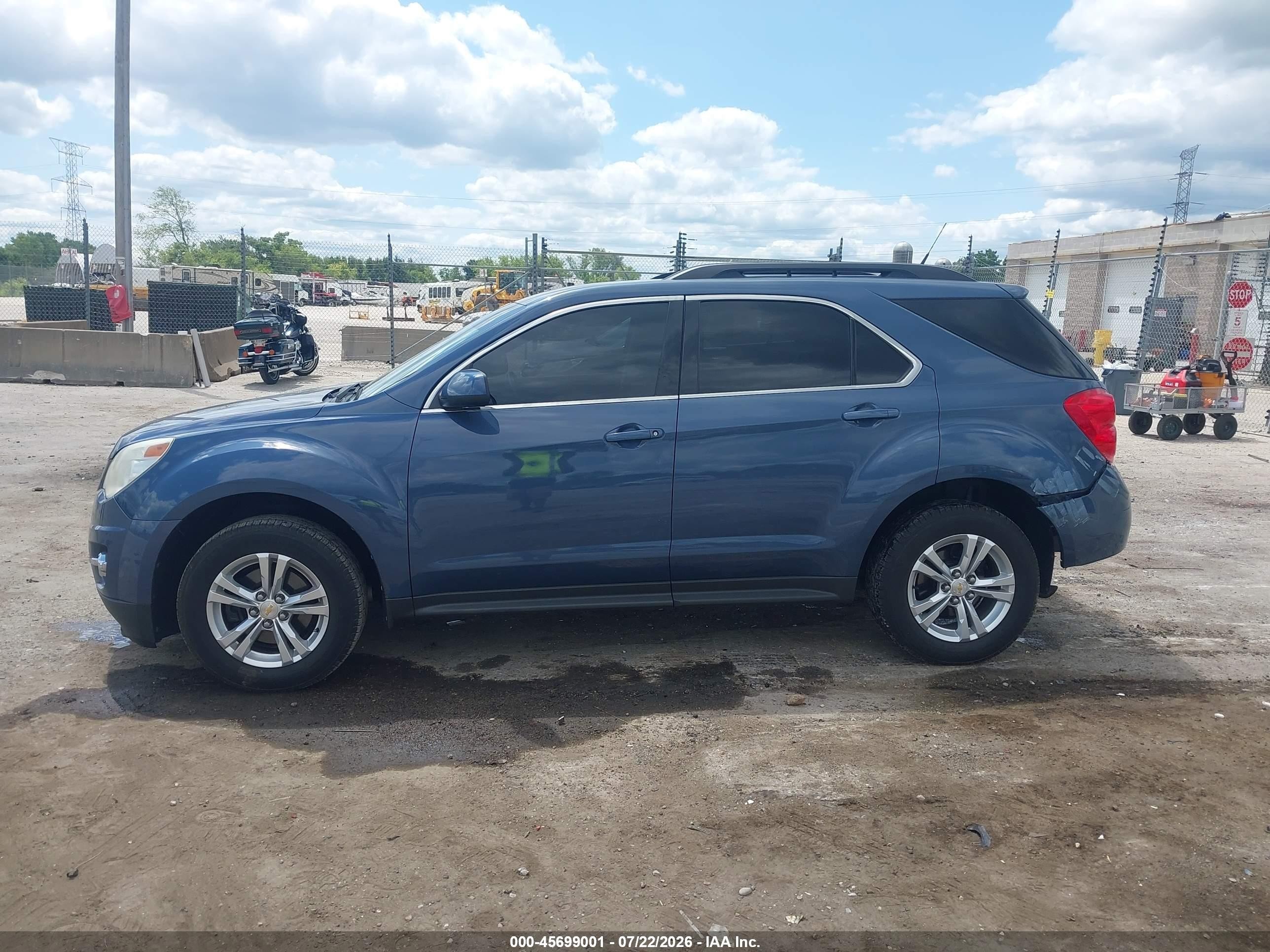 2012 Chevrolet Equinox Lt W/2lt Blue vin: 2GNALPEK2C6276343