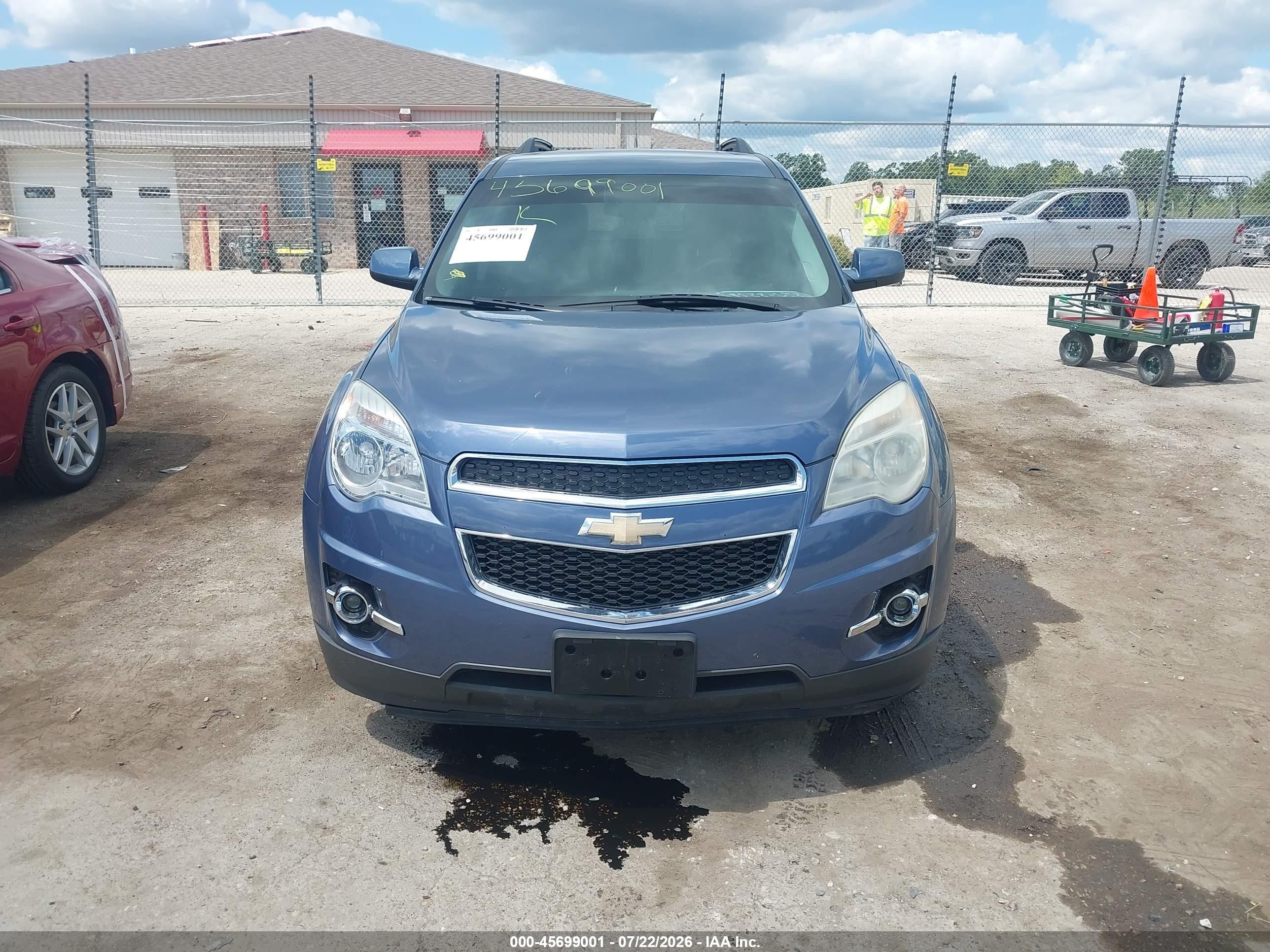 2012 Chevrolet Equinox Lt W/2lt Blue vin: 2GNALPEK2C6276343