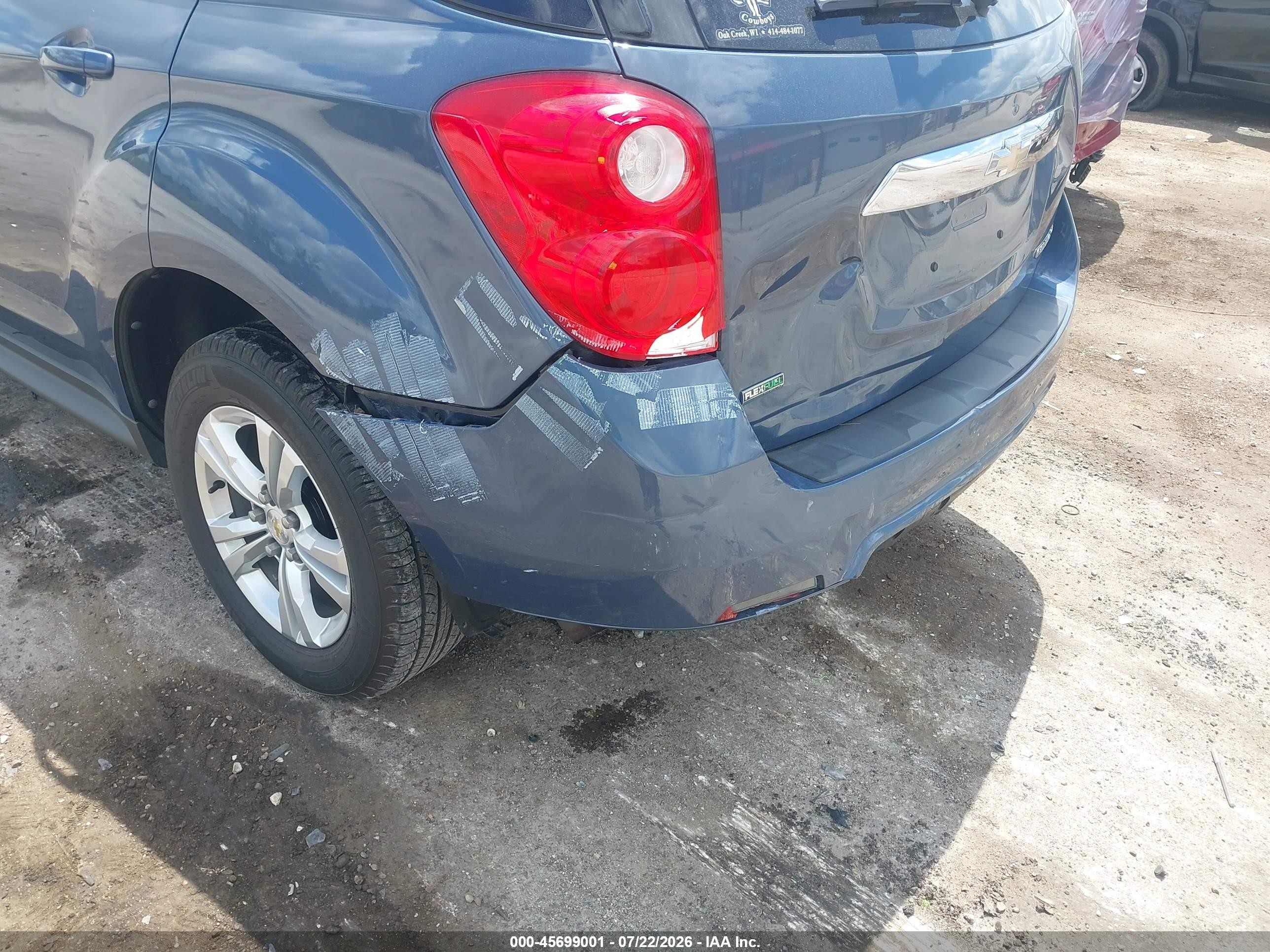 2012 Chevrolet Equinox Lt W/2lt Blue vin: 2GNALPEK2C6276343