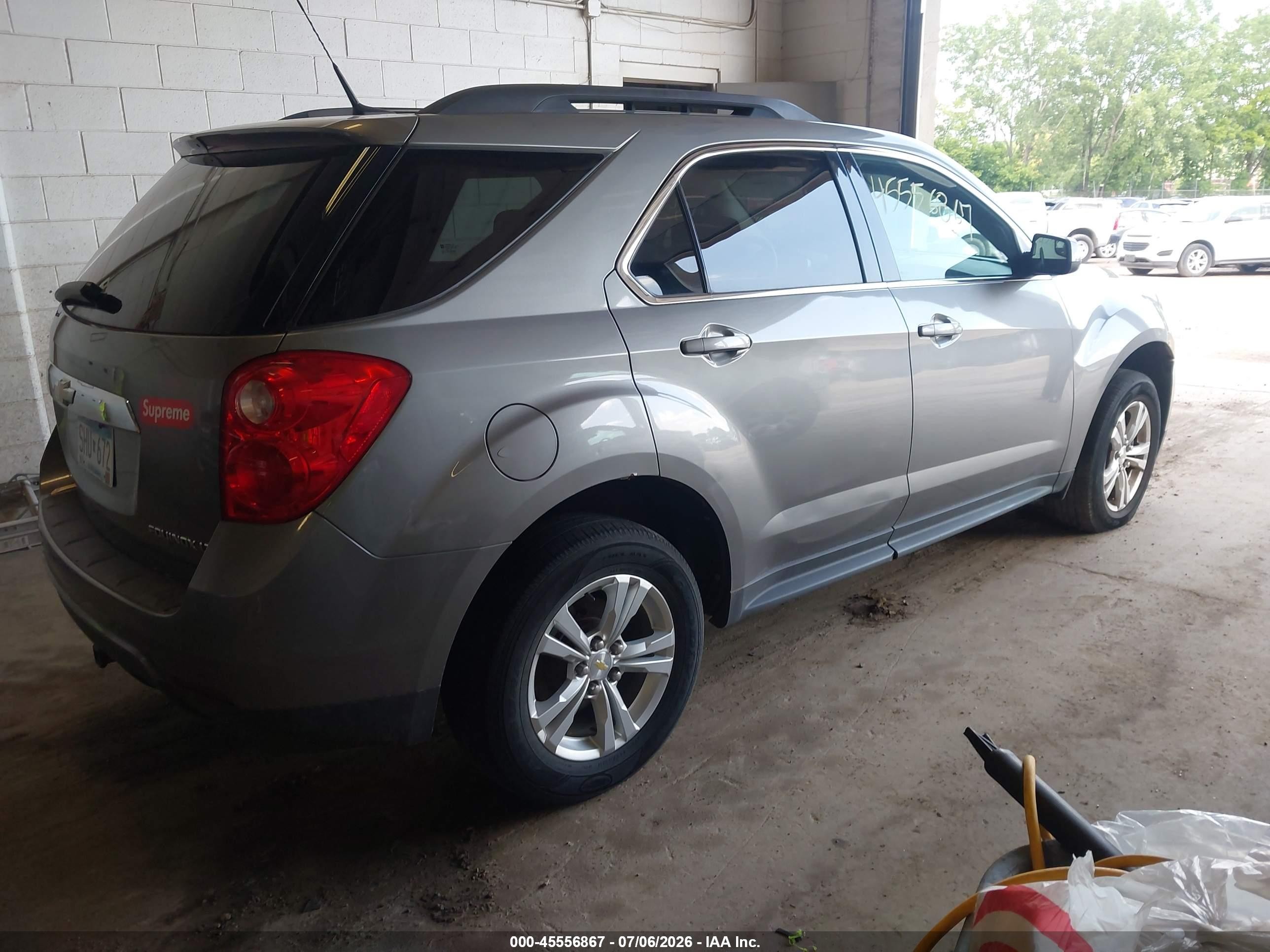 2012 Chevrolet Equinox Lt W/2lt Gray vin: 2GNALPEK2C6301631