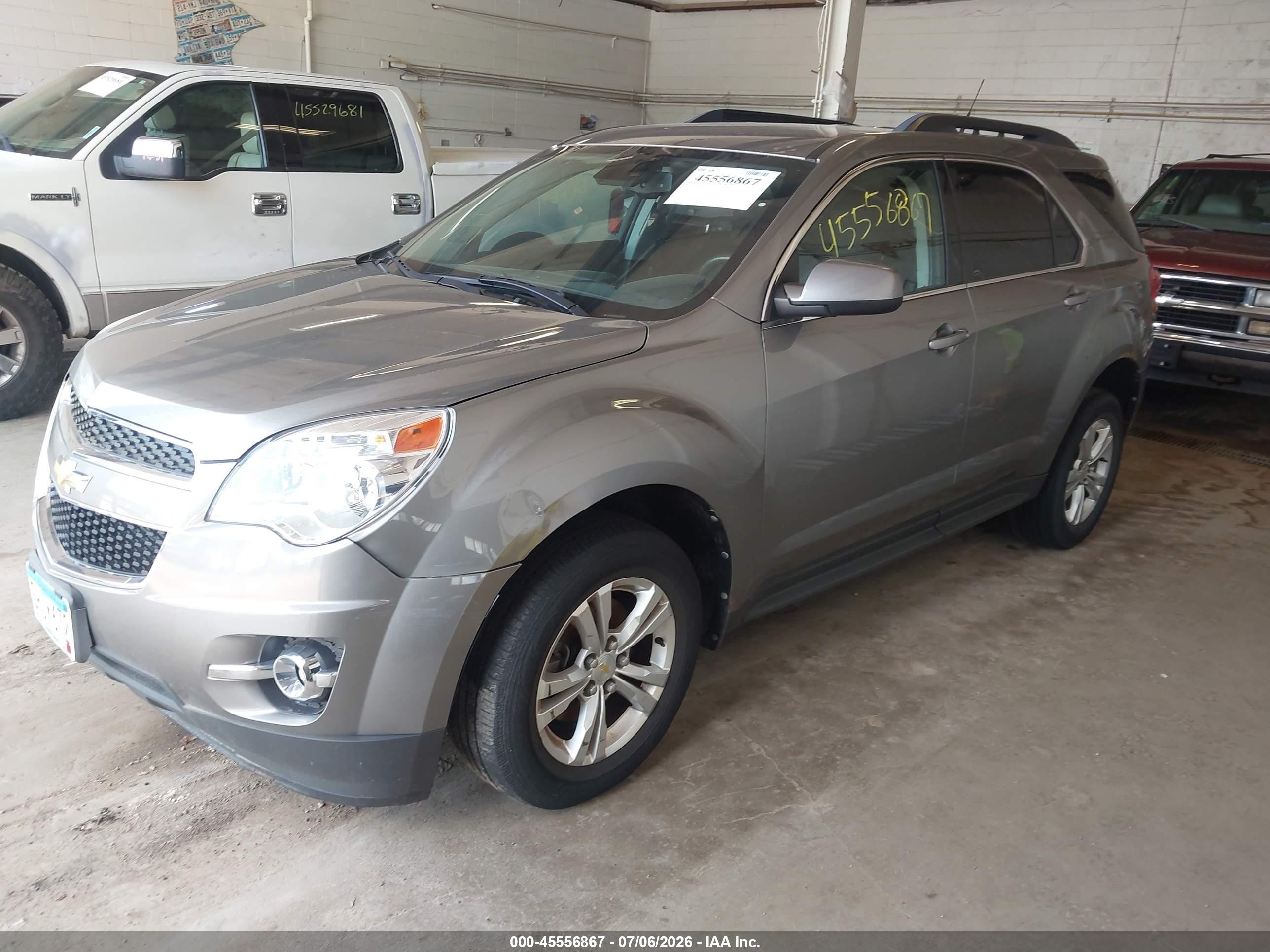 2012 Chevrolet Equinox Lt W/2lt Gray vin: 2GNALPEK2C6301631