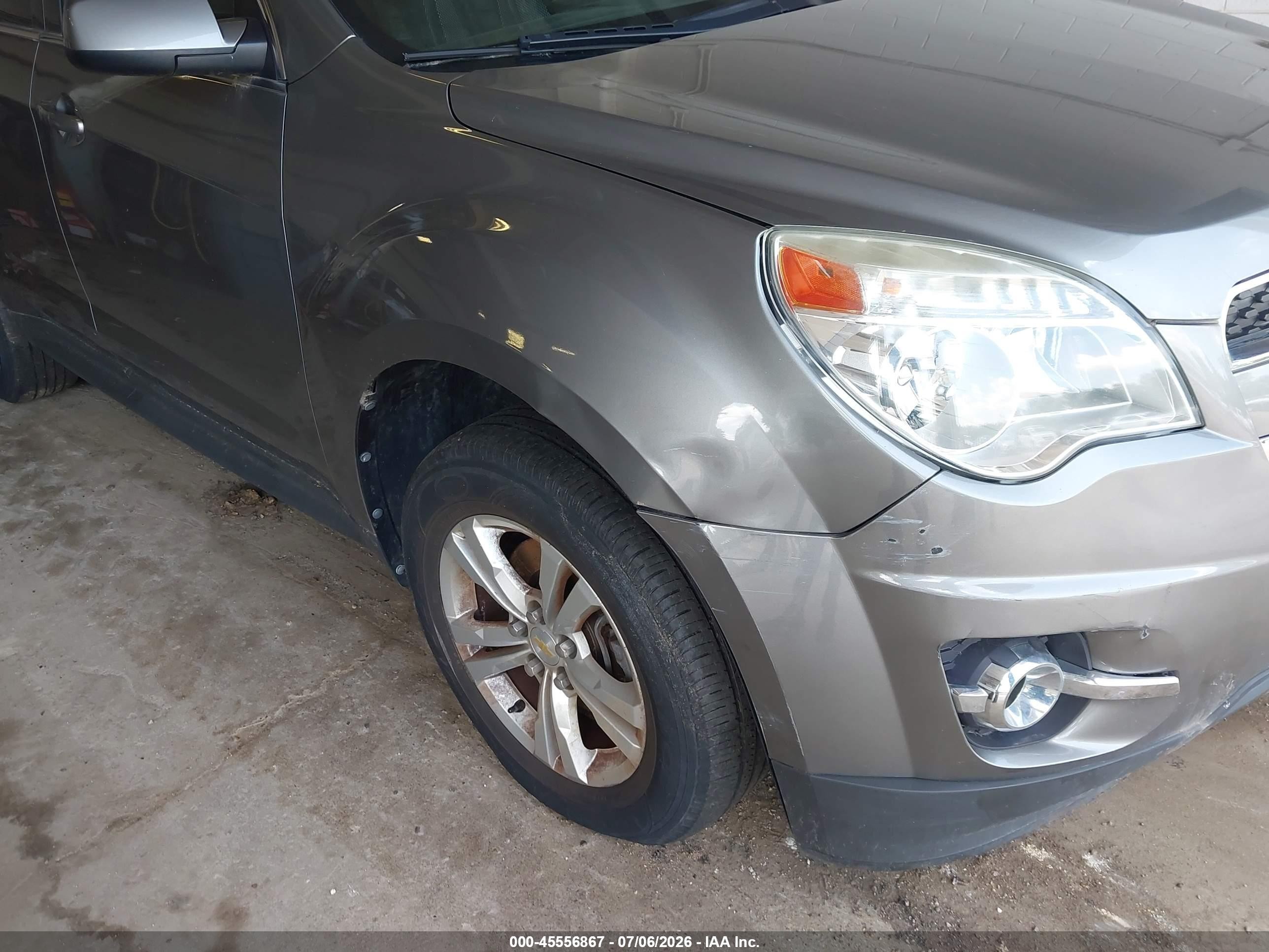 2012 Chevrolet Equinox Lt W/2lt Gray vin: 2GNALPEK2C6301631