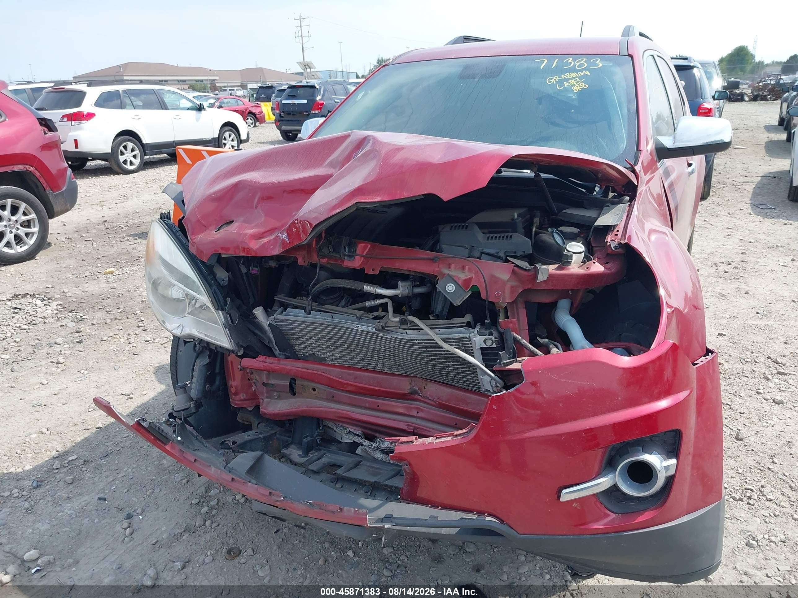 2013 Chevrolet Equinox Lt Red vin: 2GNALPEK2D6177586