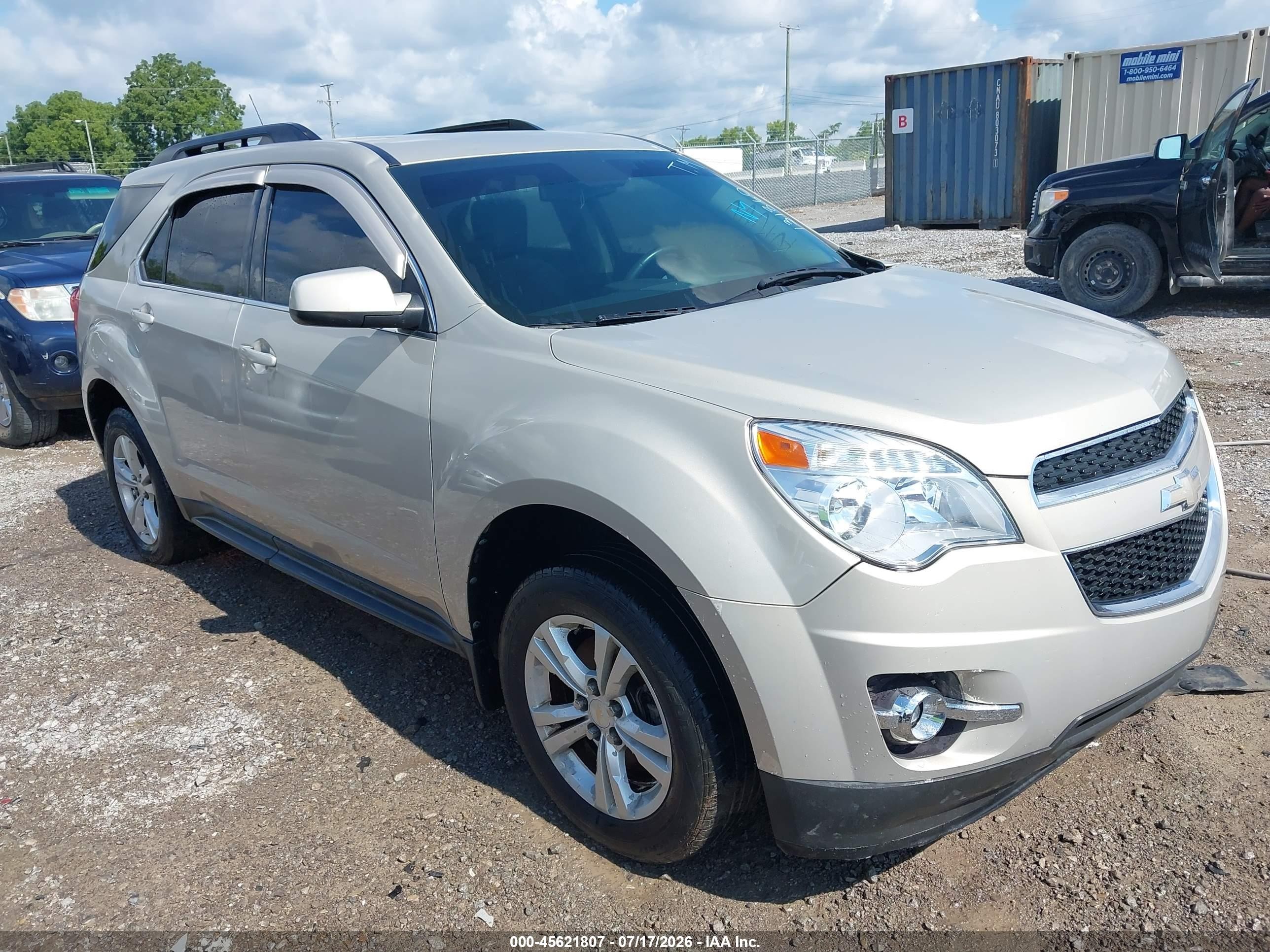 2012 Chevrolet Equinox Lt W/2lt Tan vin: 2GNALPEK3C1131860