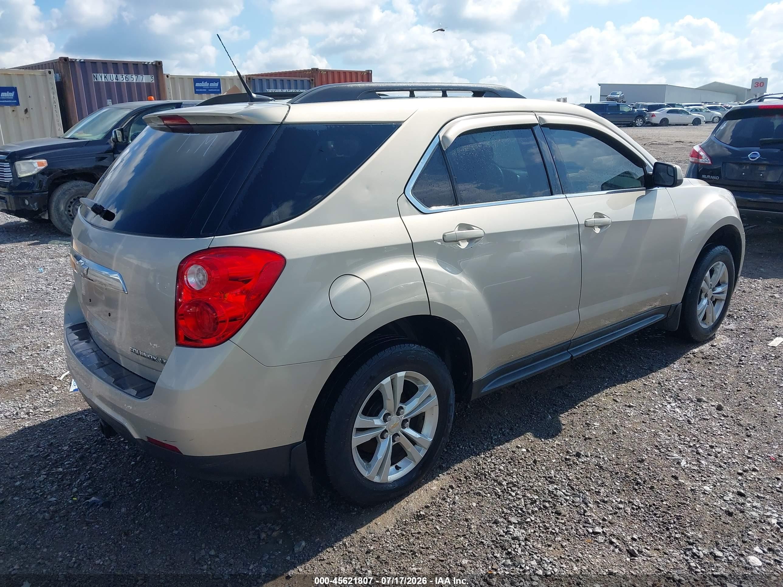 2012 Chevrolet Equinox Lt W/2lt Tan vin: 2GNALPEK3C1131860