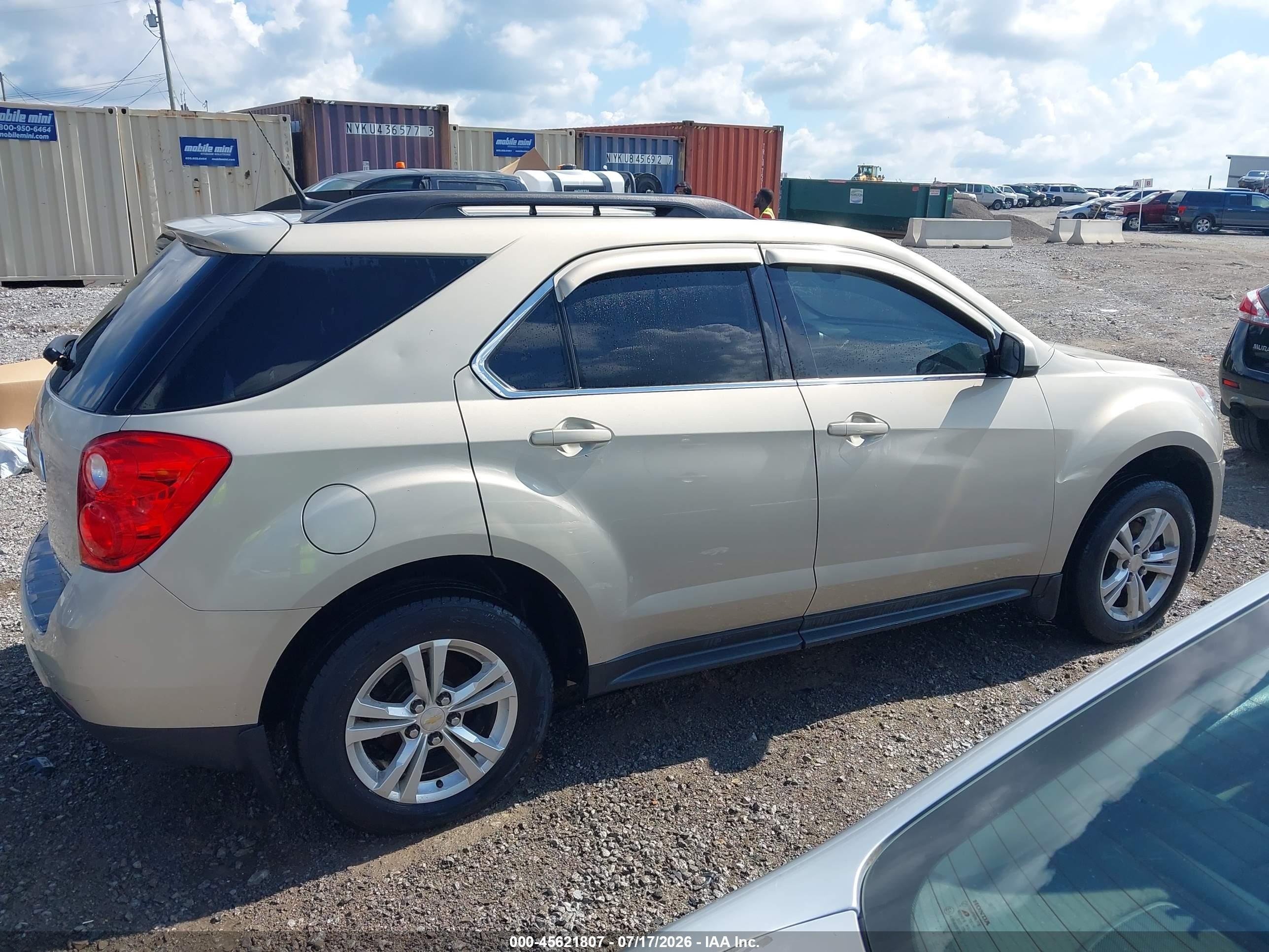 2012 Chevrolet Equinox Lt W/2lt Tan vin: 2GNALPEK3C1131860