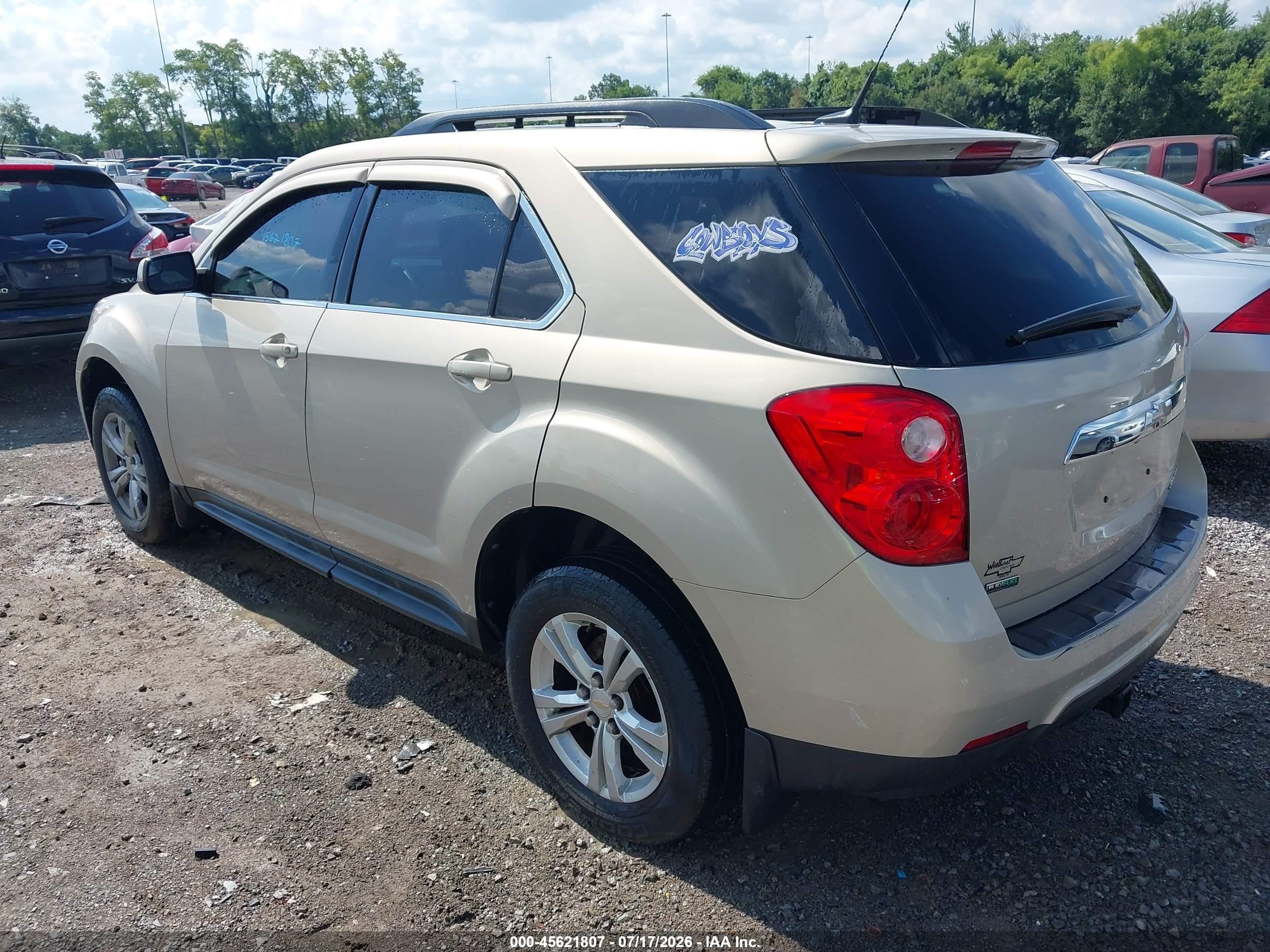 2012 Chevrolet Equinox Lt W/2lt Tan vin: 2GNALPEK3C1131860