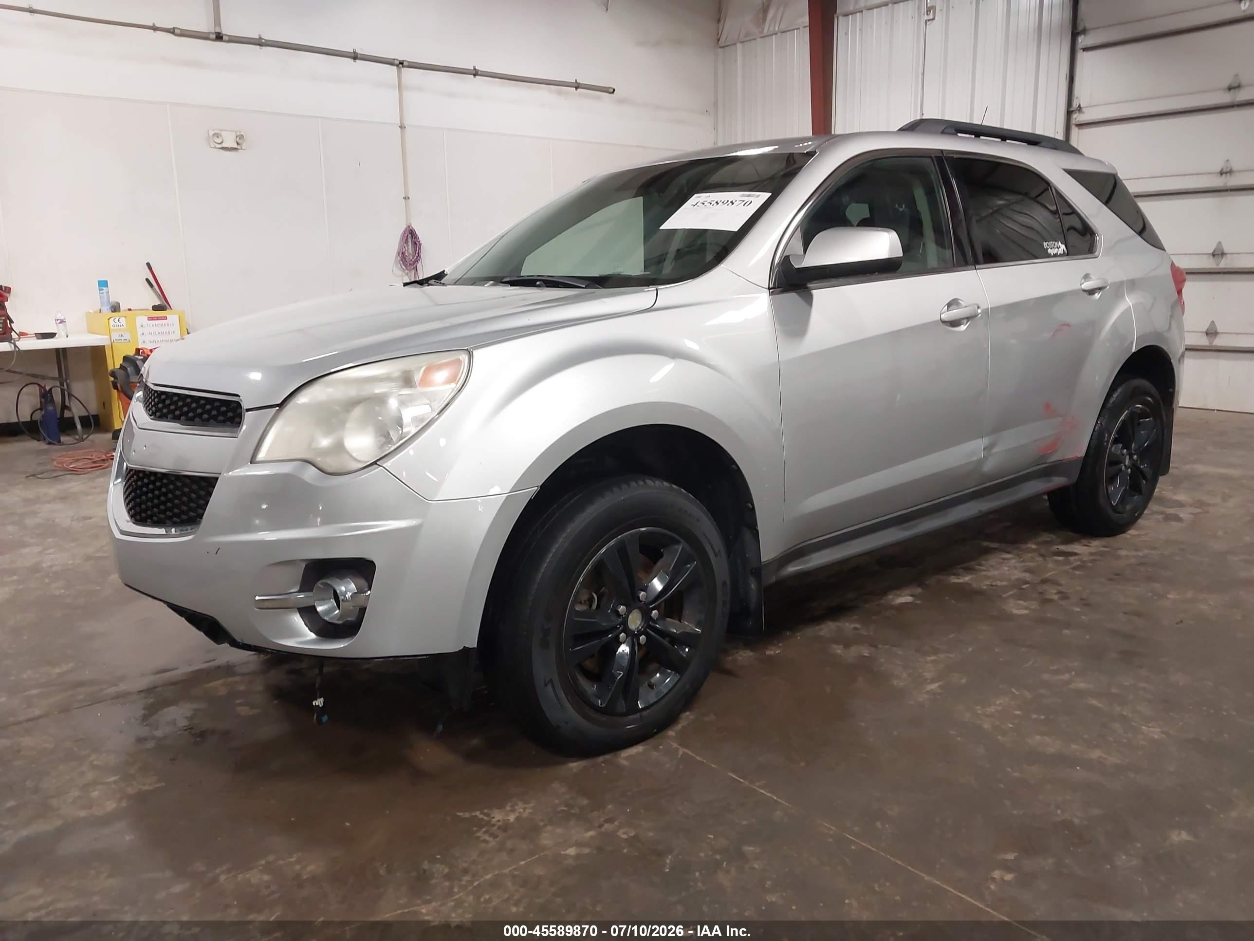 2012 Chevrolet Equinox Lt W/2lt Silver vin: 2GNALPEK3C1133334