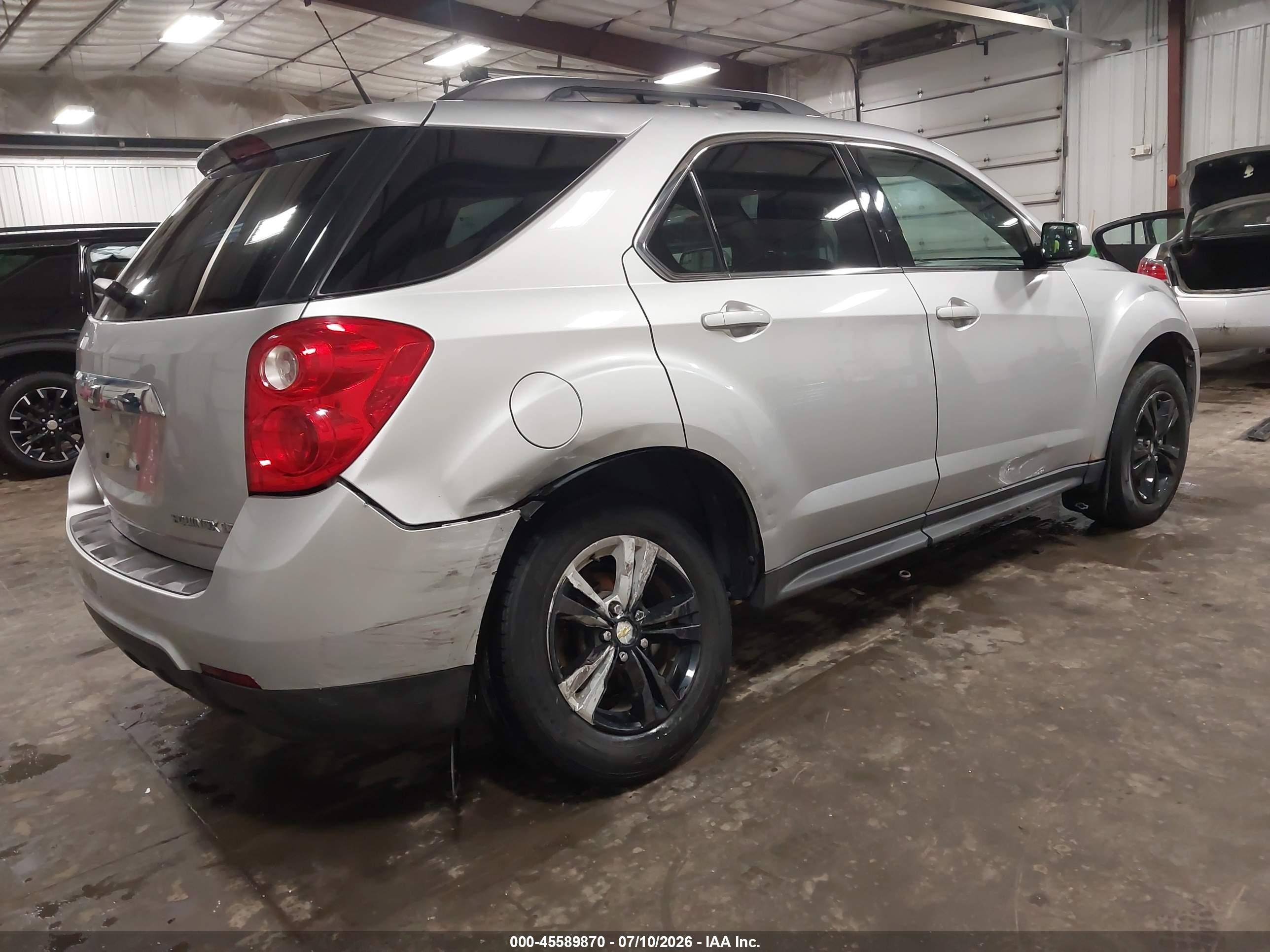 2012 Chevrolet Equinox Lt W/2lt Silver vin: 2GNALPEK3C1133334
