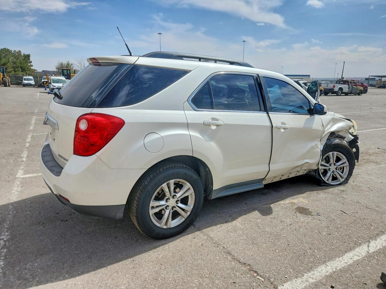 2012 Chevrolet Equinox Lt White vin: 2GNALPEK3C1242585