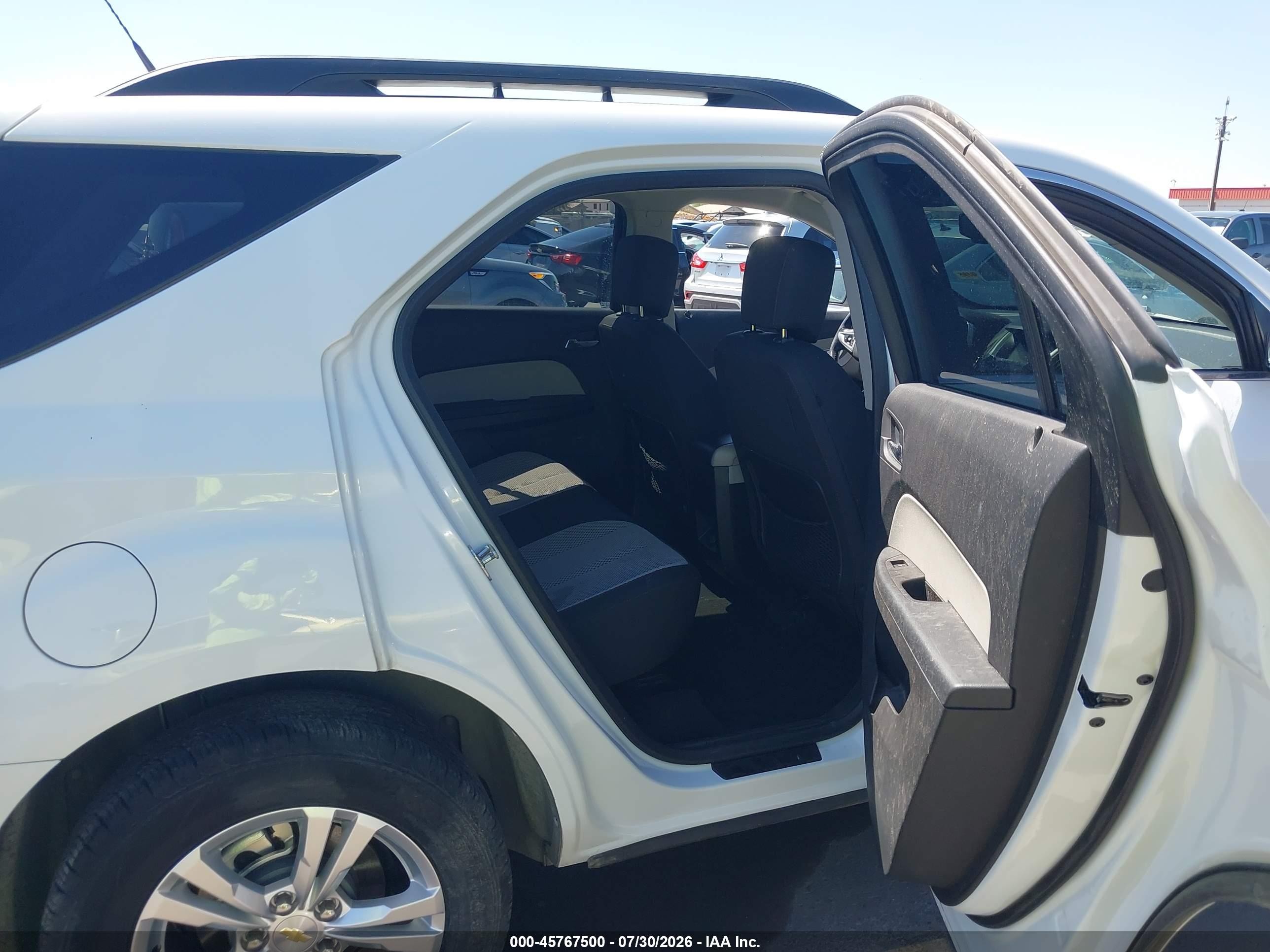 2012 Chevrolet Equinox Lt W/2lt White vin: 2GNALPEK4C6296920