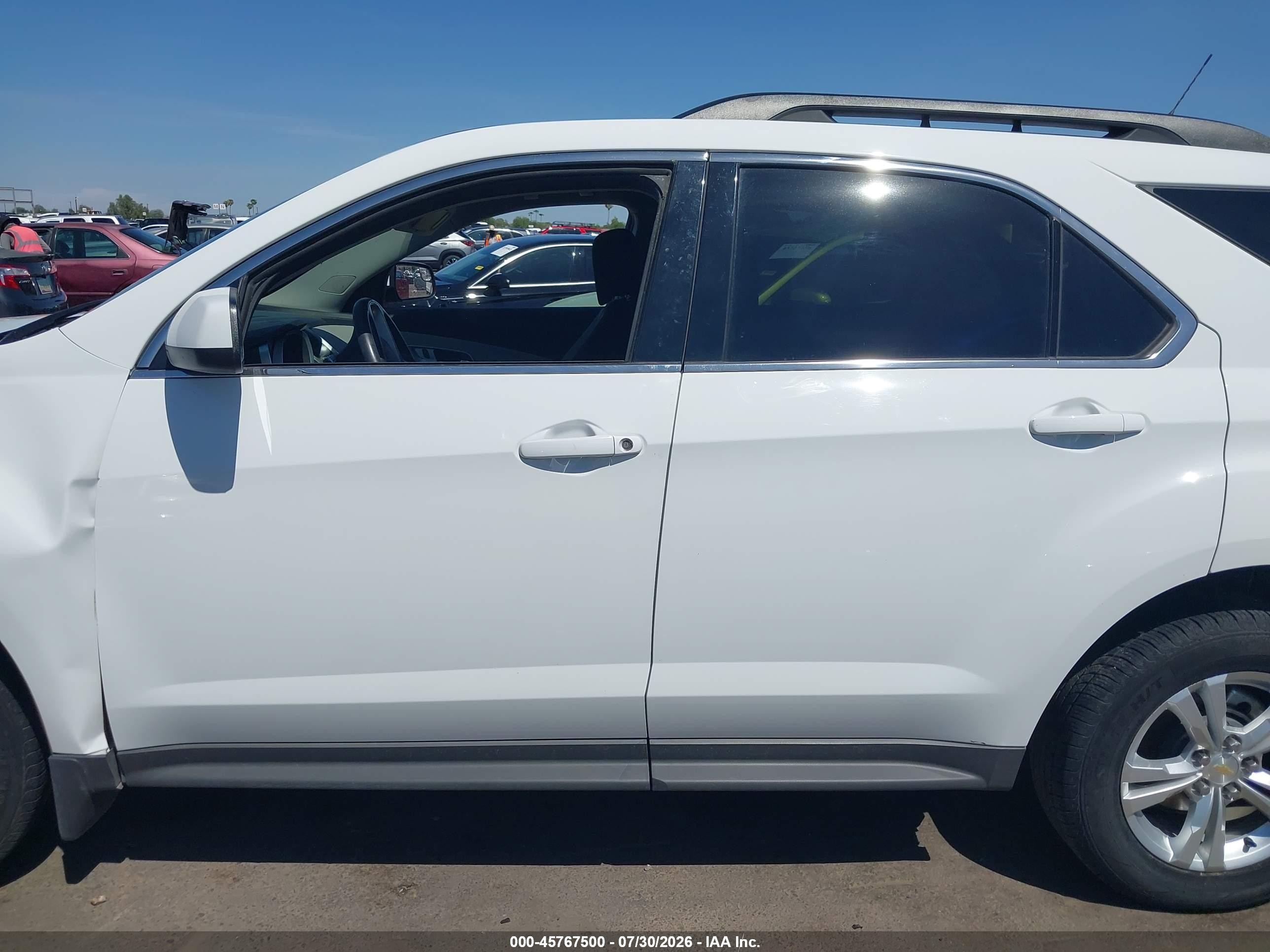 2012 Chevrolet Equinox Lt W/2lt White vin: 2GNALPEK4C6296920