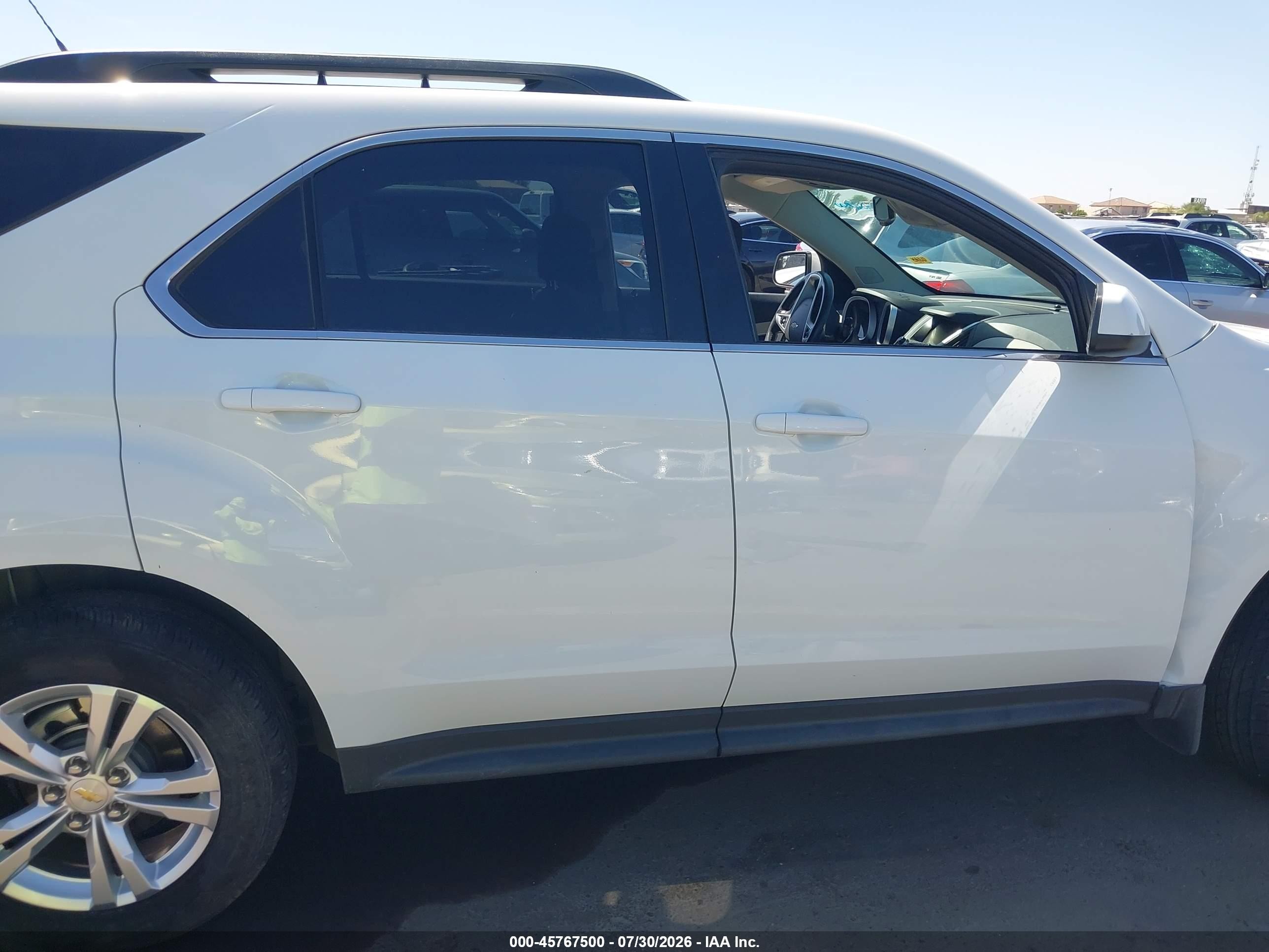 2012 Chevrolet Equinox Lt W/2lt White vin: 2GNALPEK4C6296920