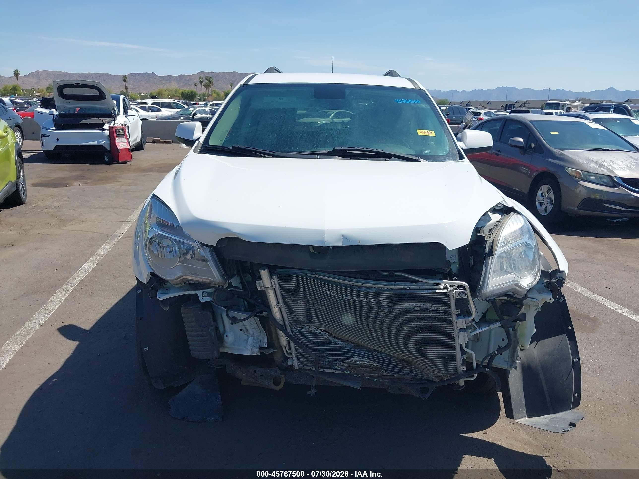 2012 Chevrolet Equinox Lt W/2lt White vin: 2GNALPEK4C6296920