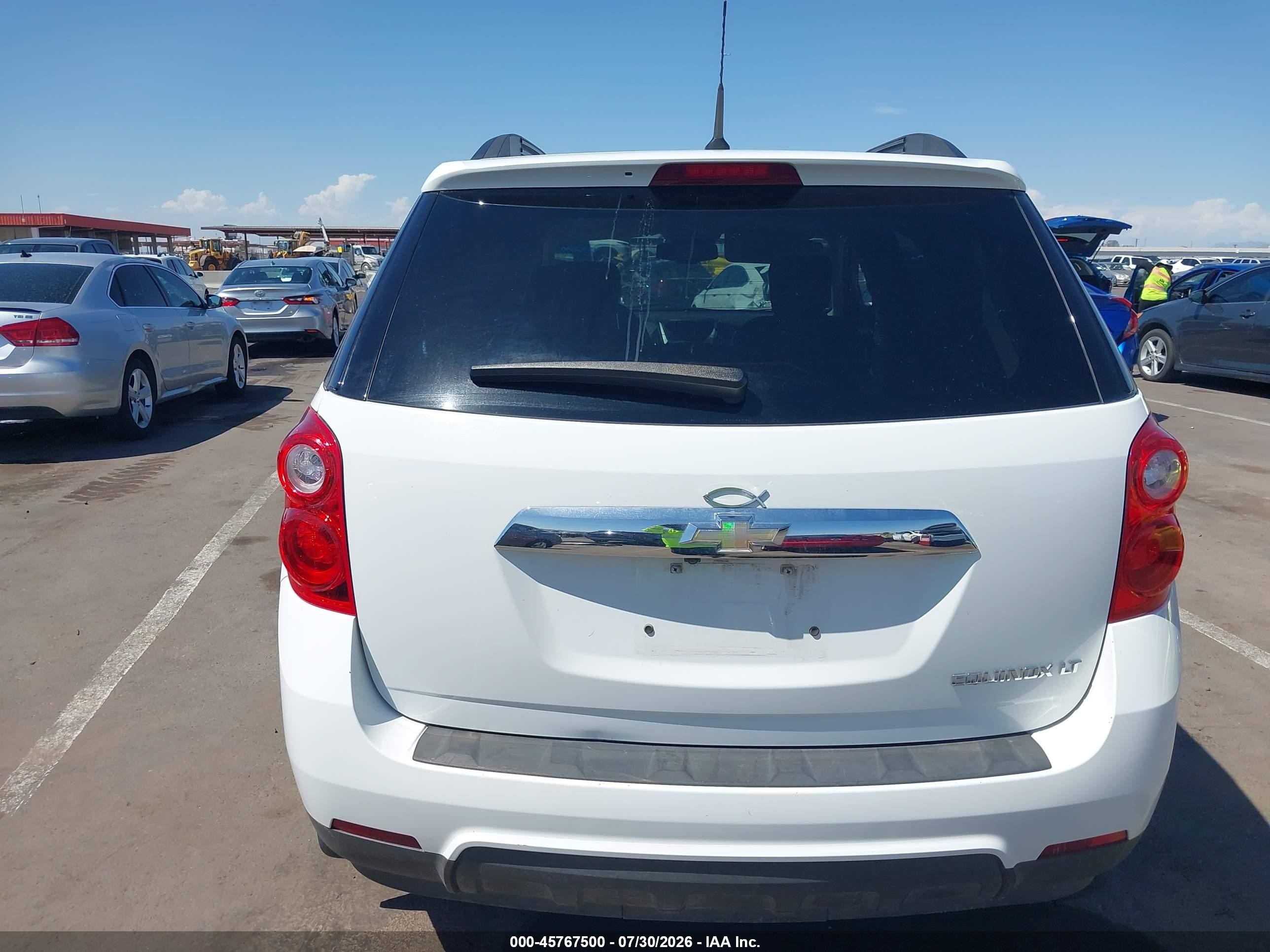 2012 Chevrolet Equinox Lt W/2lt White vin: 2GNALPEK4C6296920