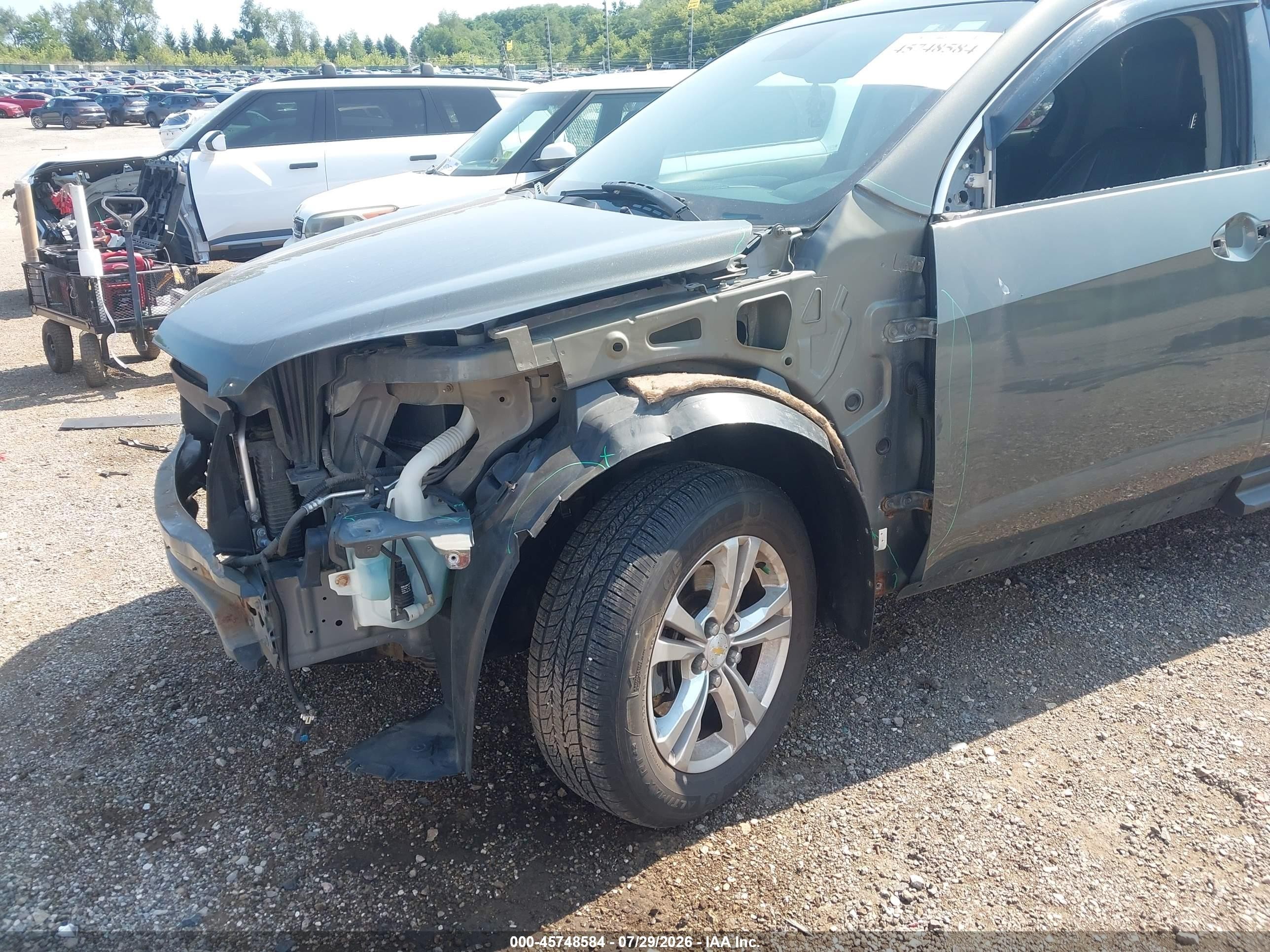 2013 Chevrolet Equinox Lt Gray vin: 2GNALPEK4D6203587