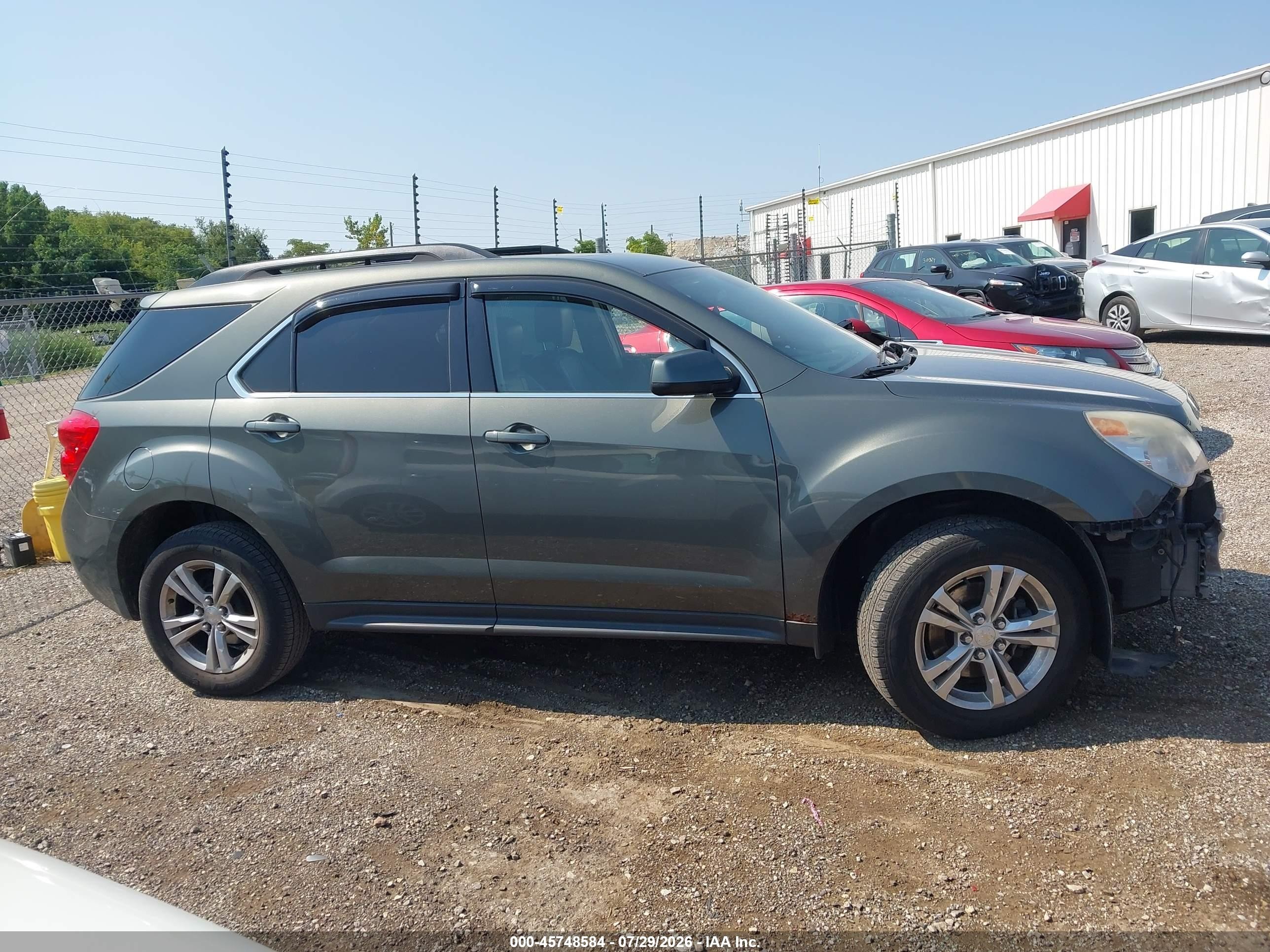 2013 Chevrolet Equinox Lt Gray vin: 2GNALPEK4D6203587