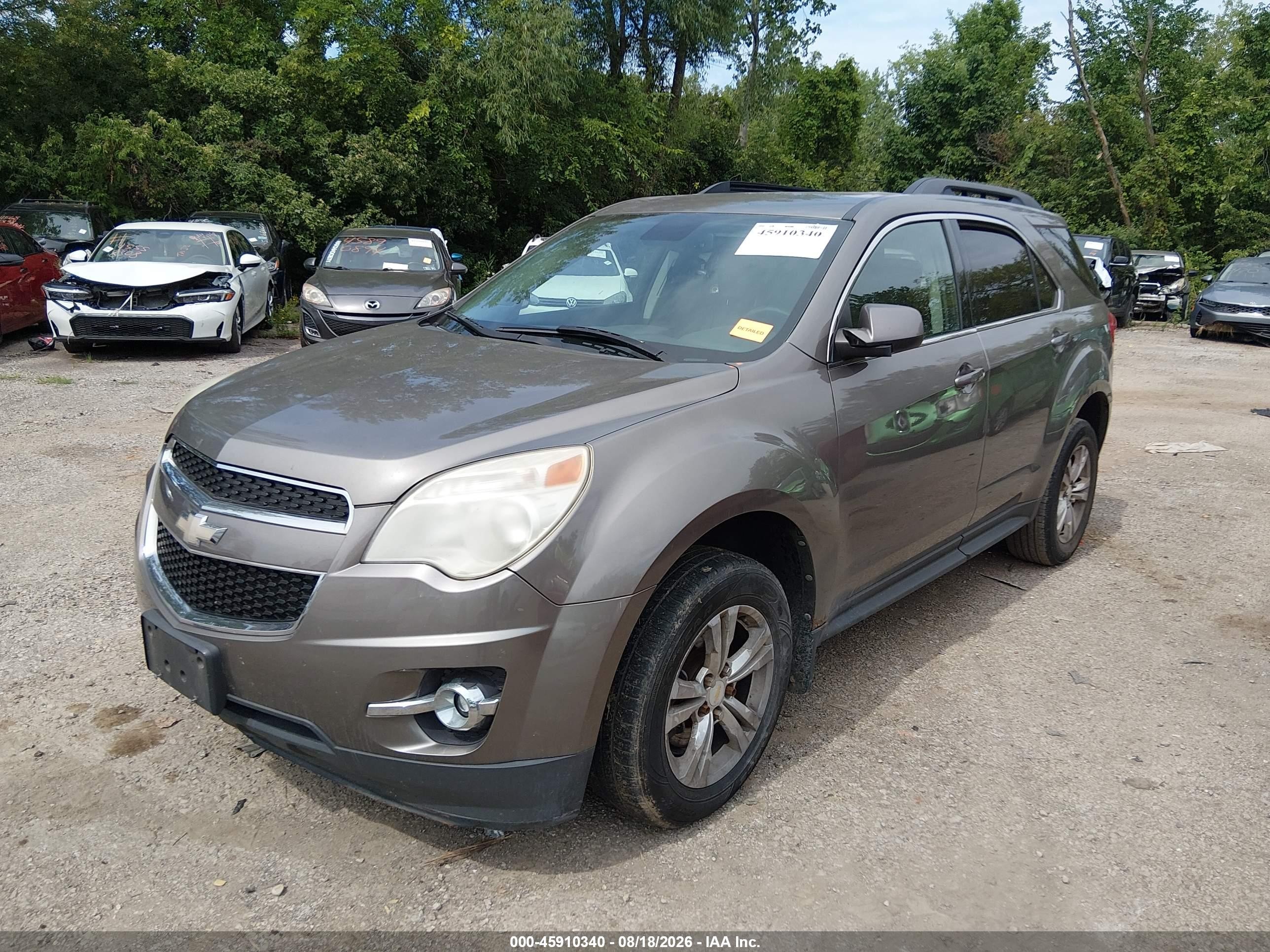 2012 Chevrolet Equinox Lt W/2lt Желто-коричневый vin: 2GNALPEK5C6165561